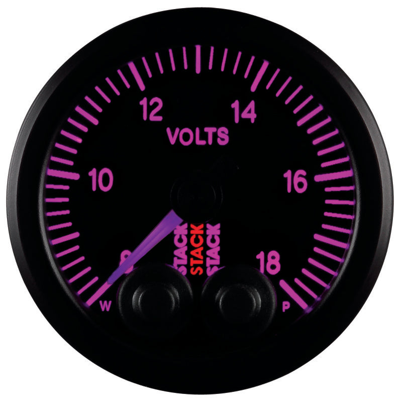 BATTERY VOLTAGE, PRO-CONTROL, 52MM, BLK, 8-18V