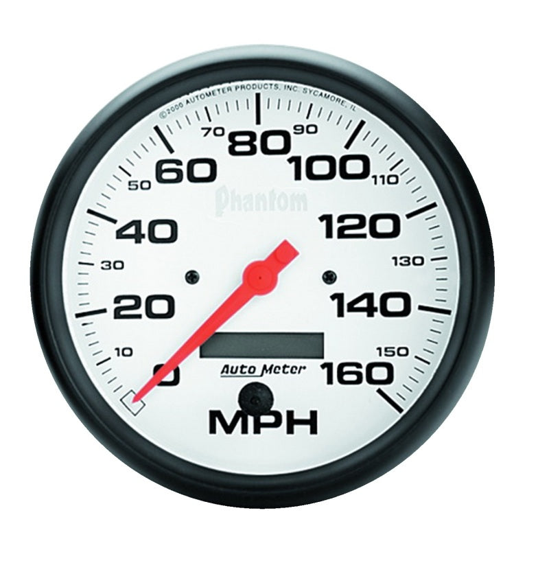 5" SPEEDOMETER, 0-160 MPH, PHANTOM