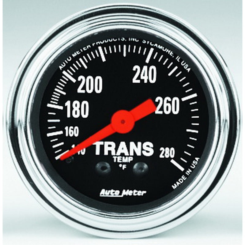 2-1/16" TRANSMISSION TEMPERATURE, 140-280 °F, TRADITIONAL CHROME