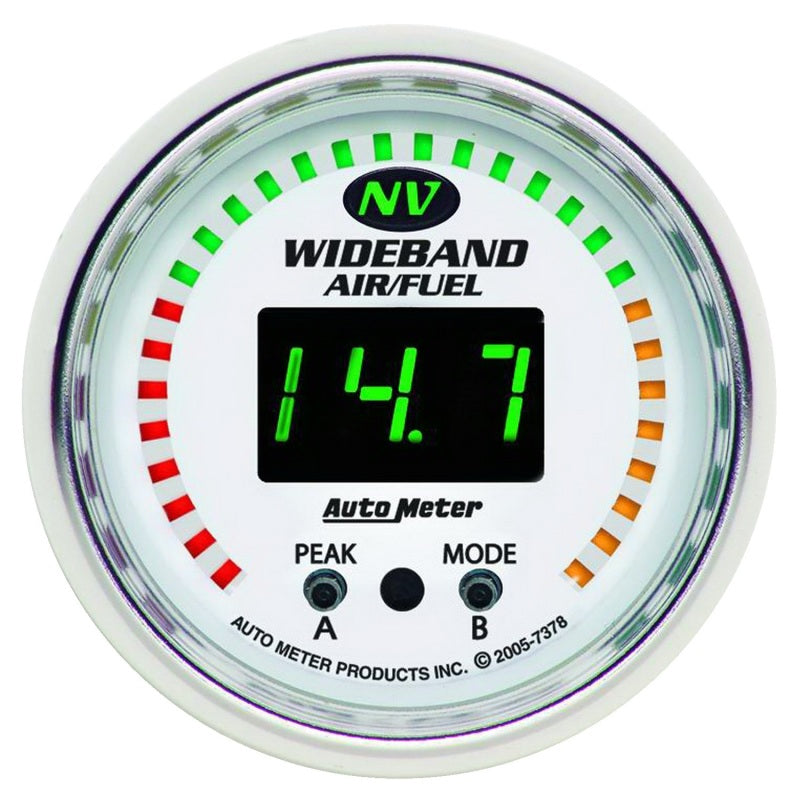 2-1/16" WIDEBAND PRO AIR/FUEL RATIO, 6:1-20:1 AFR, NV