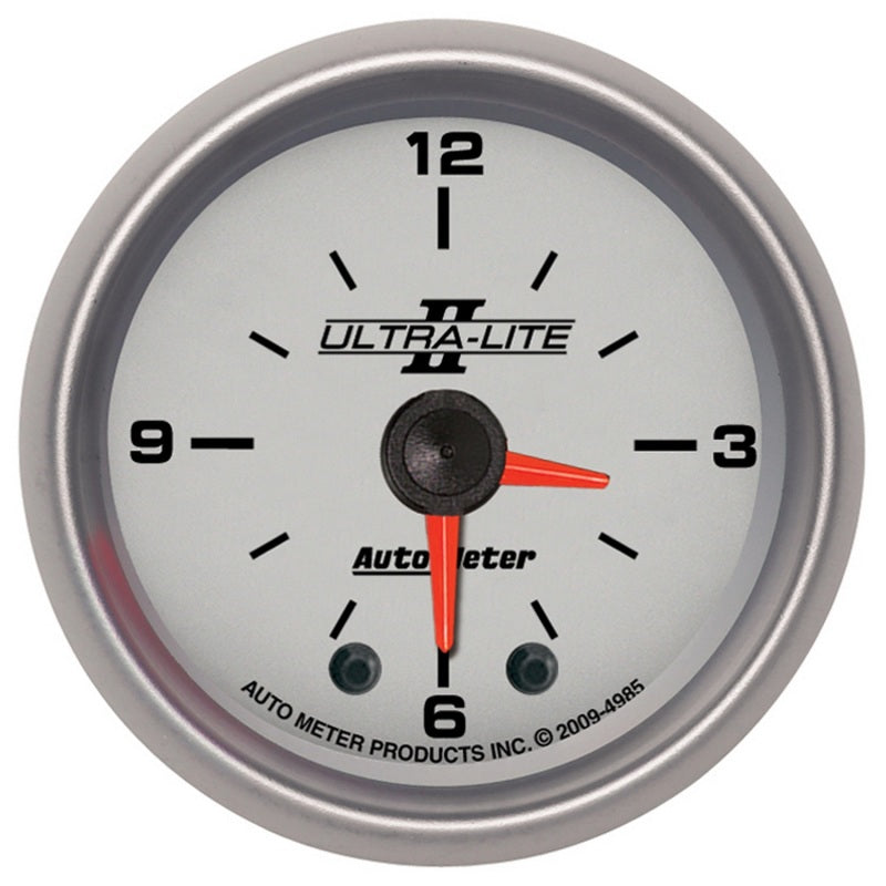 2-1/16" CLOCK, 12 HOUR, ULTRA-LITE II