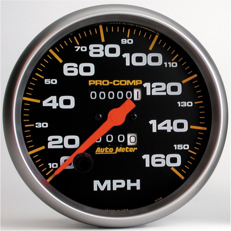 5" SPEEDOMETER, 0-160 MPH, PRO-COMP