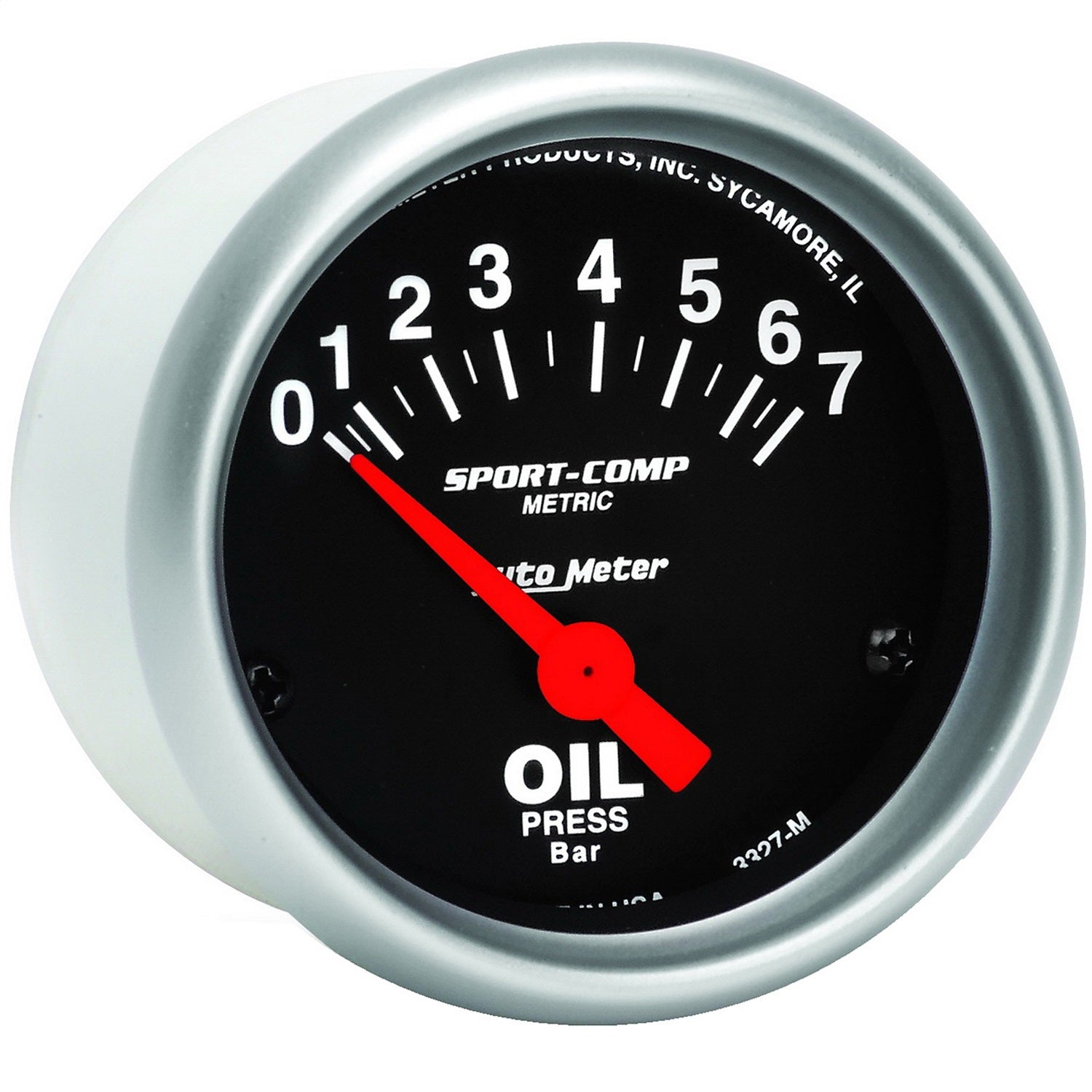 2-1/16" OIL PRESSURE, 0-7 BAR, SPORT-COMP