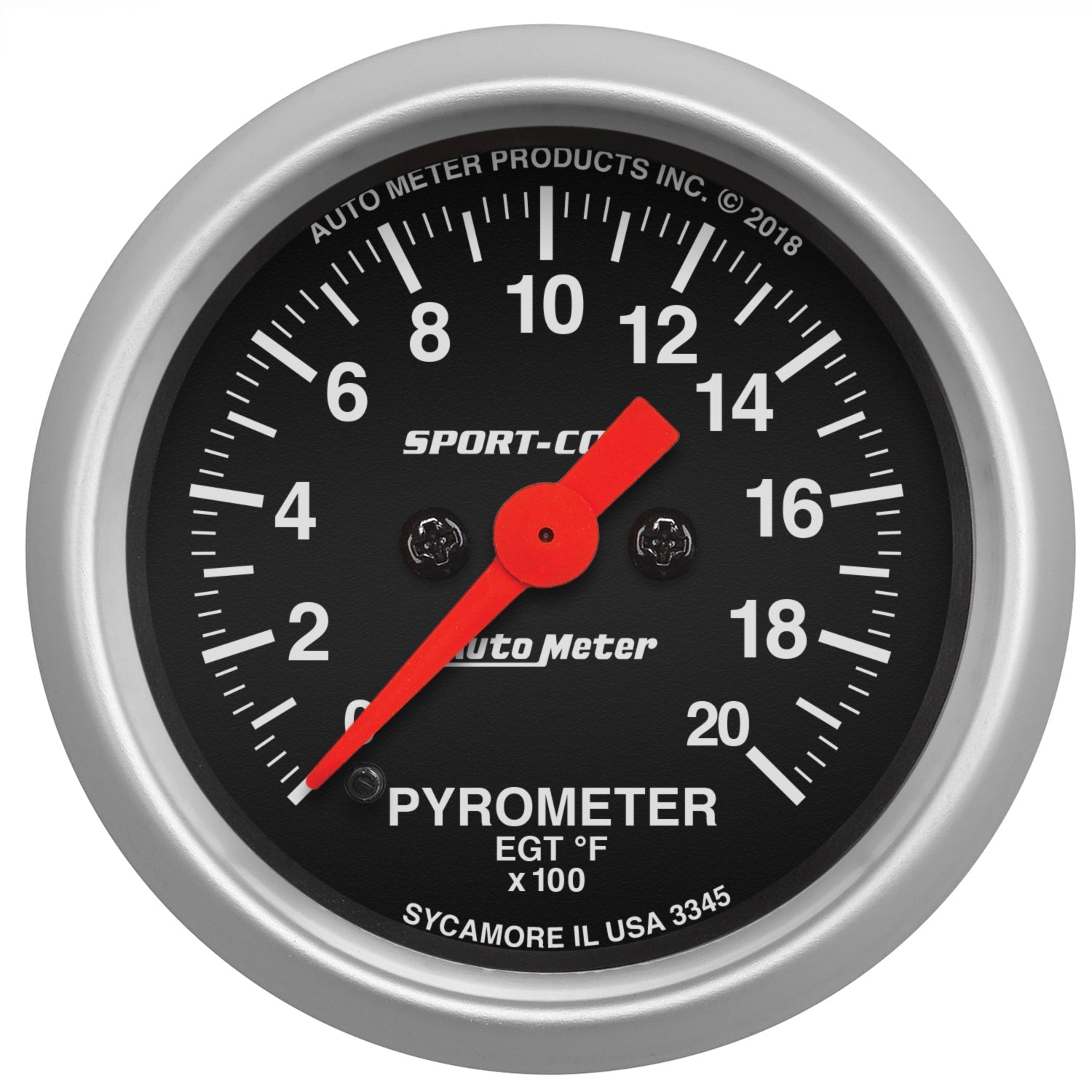 2-1/16" PYROMETER, 0-2000 °F, SPORT-COMP