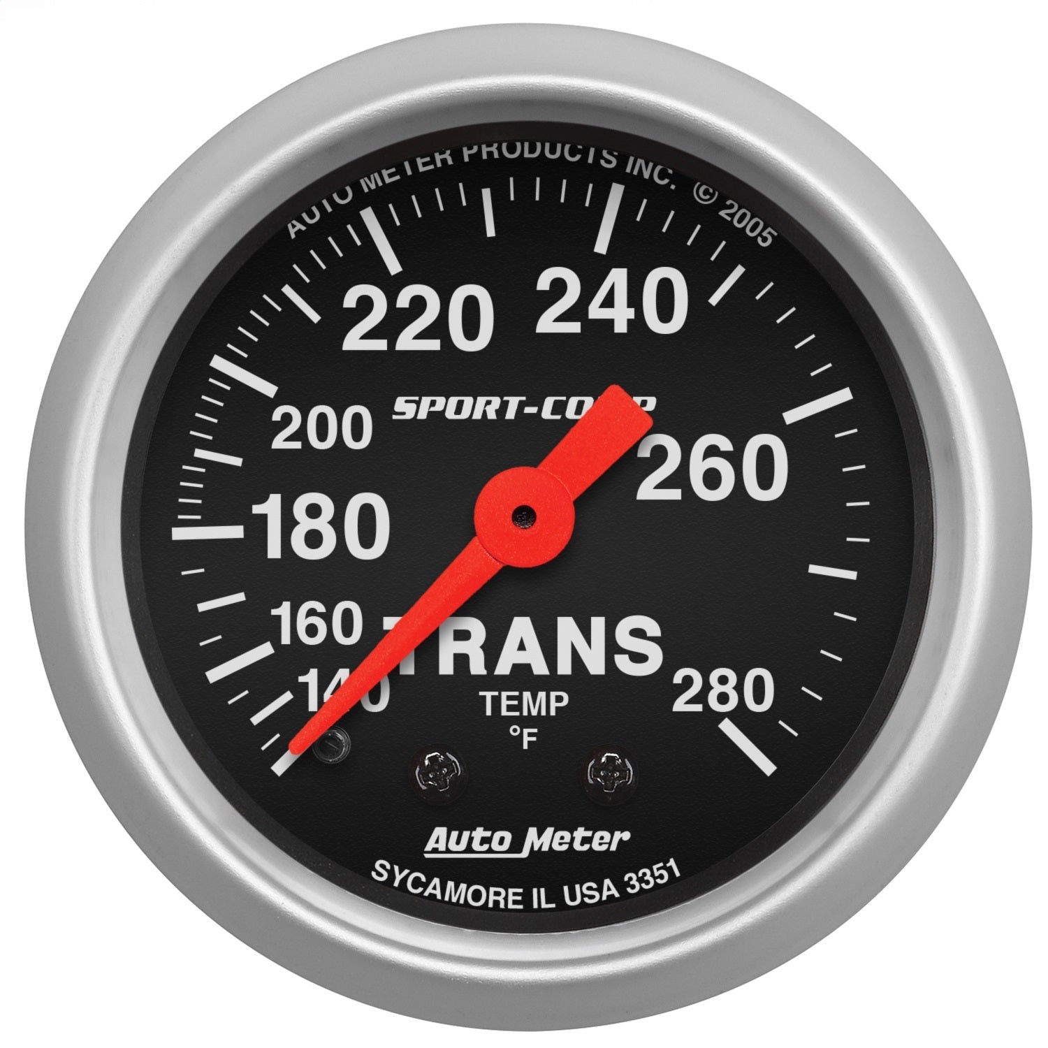 2-1/16" TRANSMISSION TEMPERATURE, 140-280 °F, SPORT-COMP