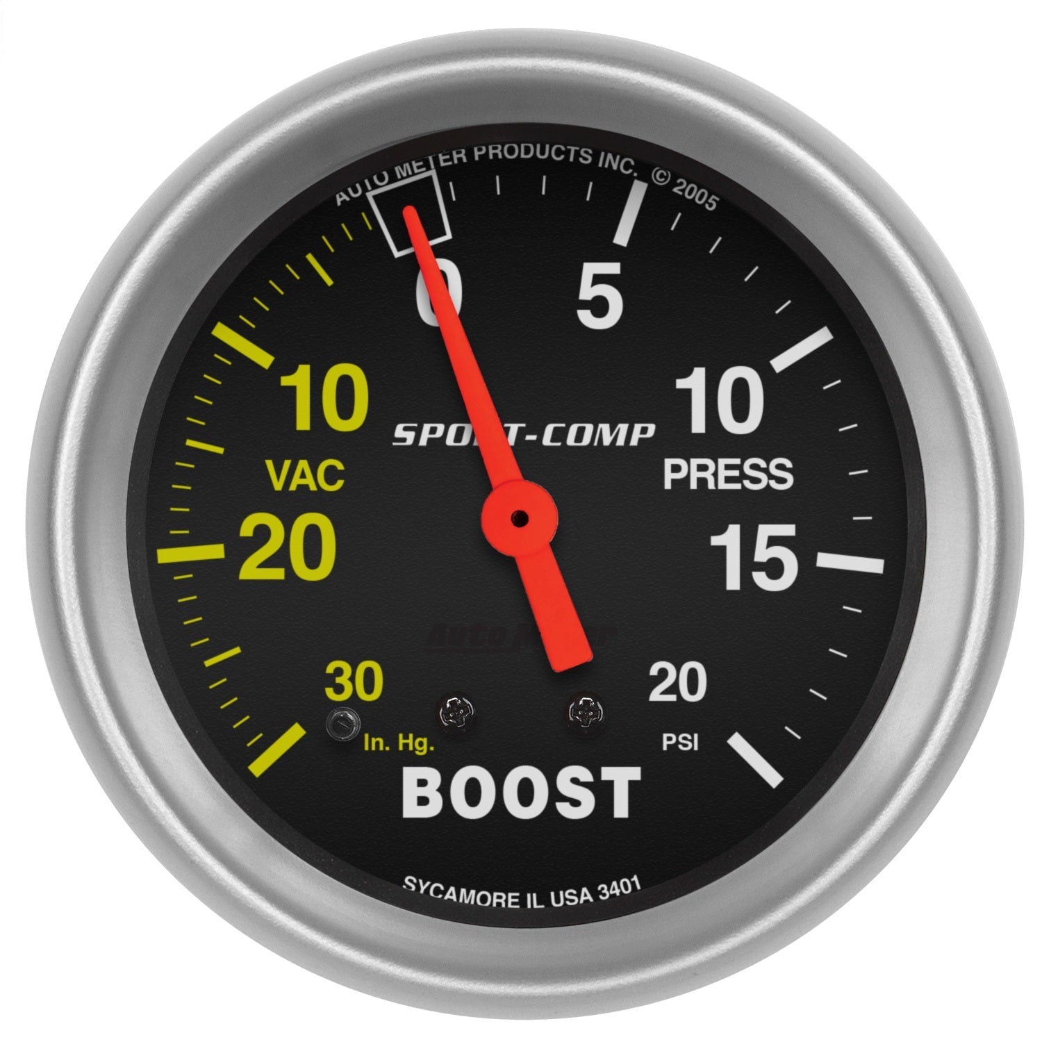 2-5/8" BOOST/VACUUM, 30 IN HG/20 PSI, SPORT-COMP