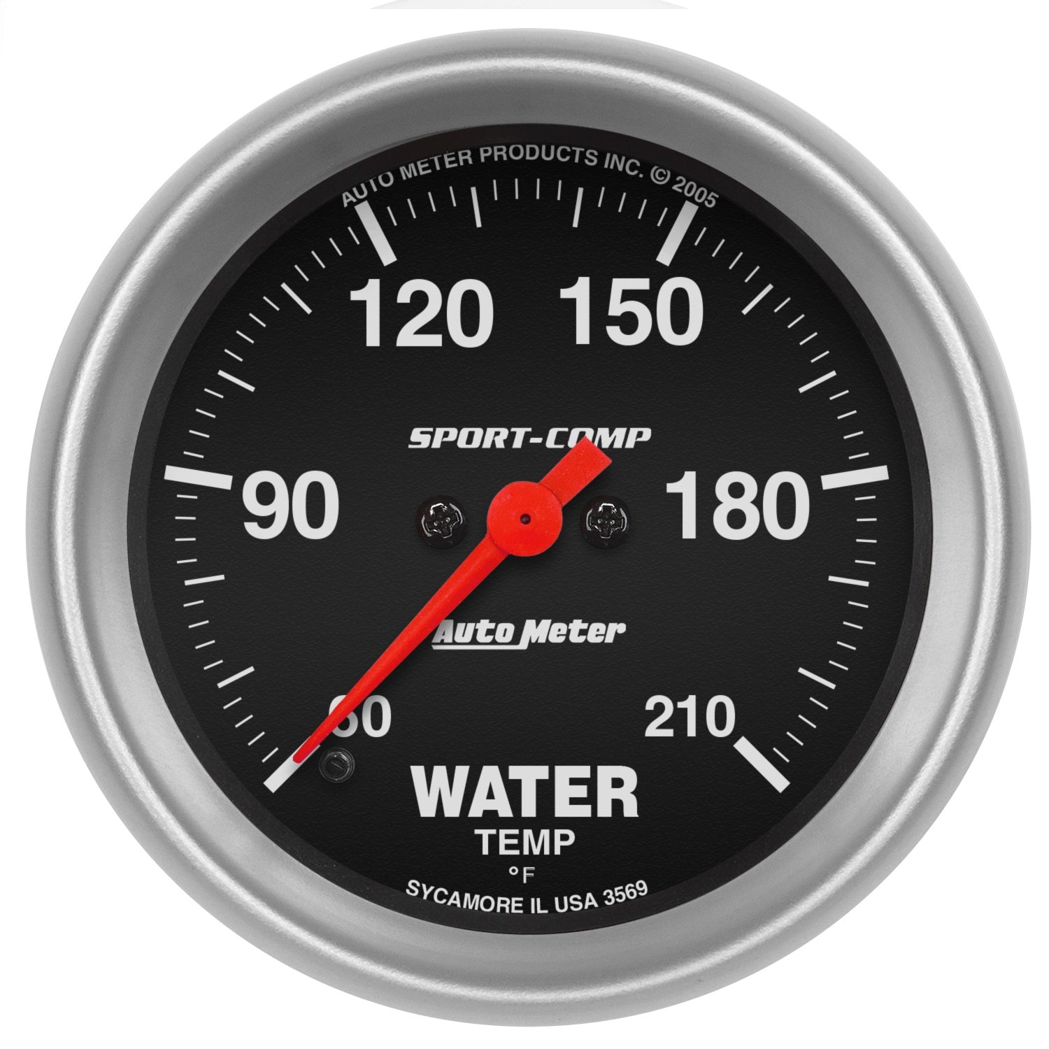 2-5/8" WATER TEMPERATURE, 60-210 °F, SPORT-COMP