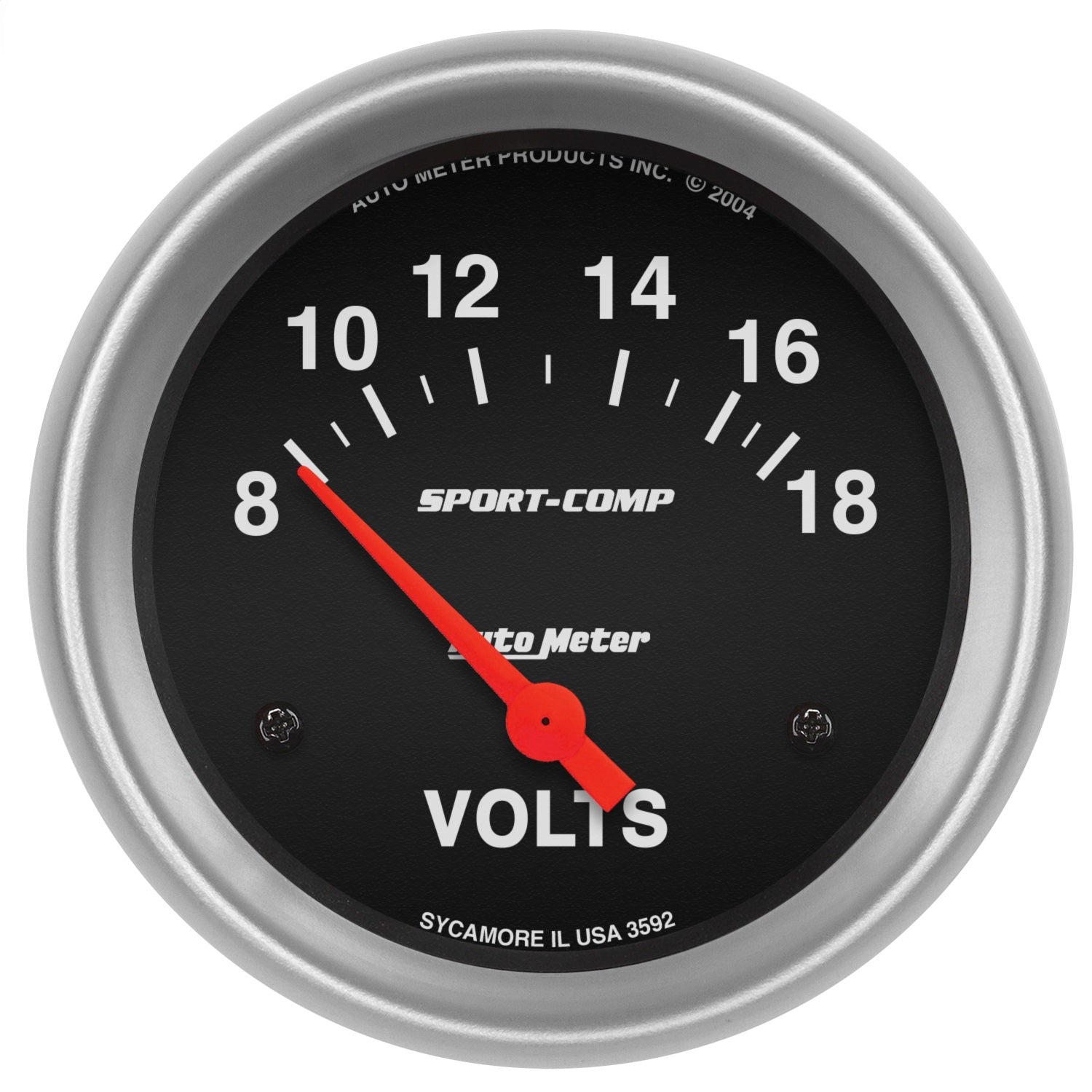 2-5/8" VOLTMETER, 8-18V, SPORT-COMP