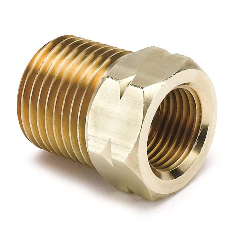 FITTING, ADAPTER, 1/2-1/16" NPT MALE, BRASS, FOR AUTO GAGE MECH. TEMP.