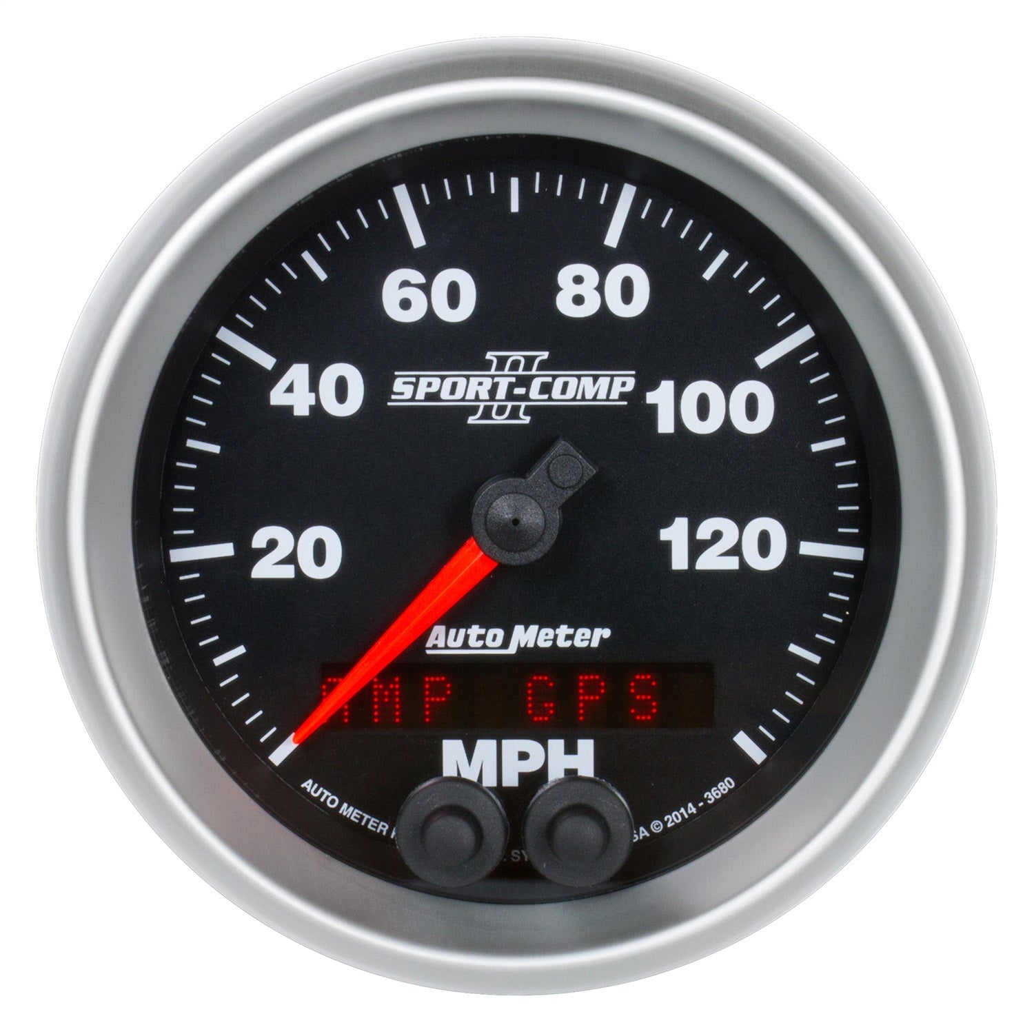 3-3/8" GPS SPEEDOMETER, 0-140 MPH, SPORT-COMP II