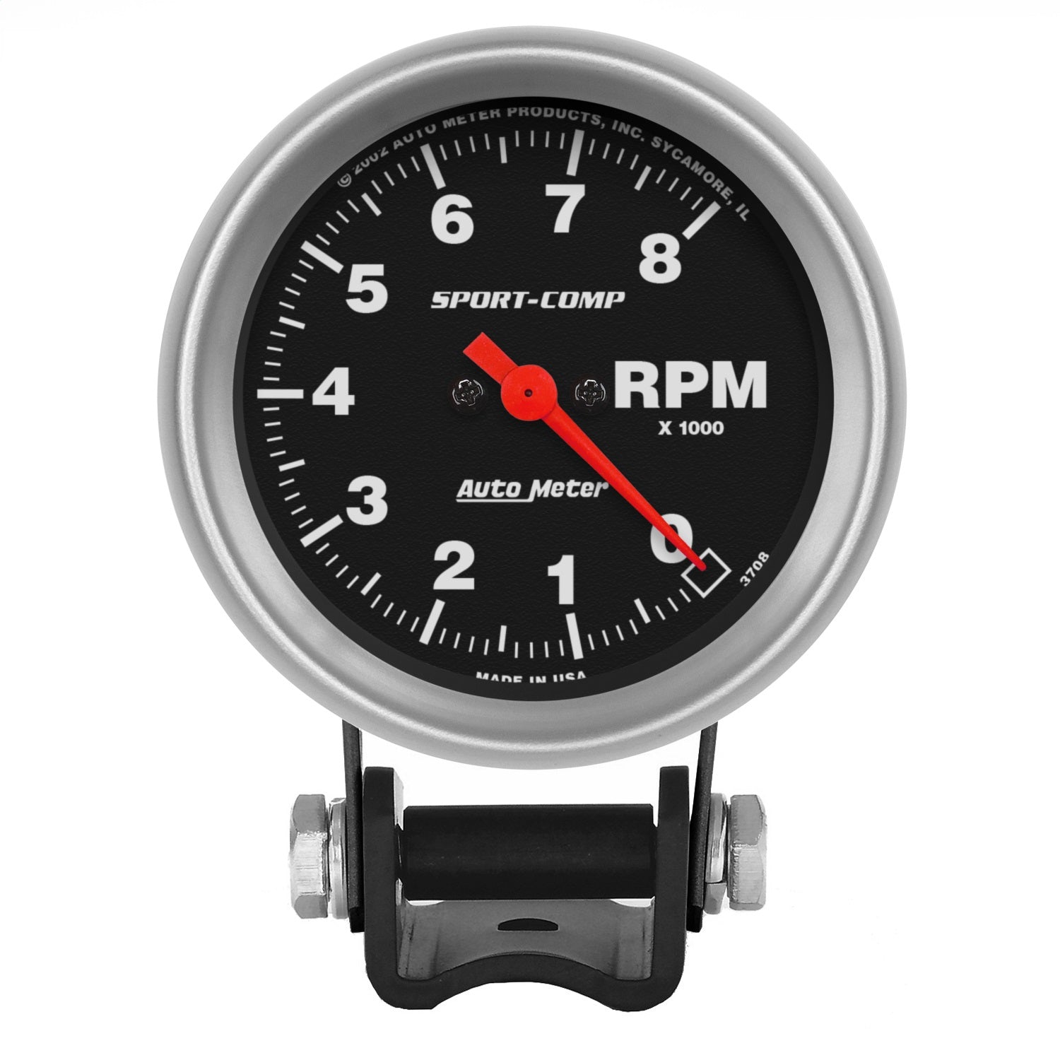 2-5/8" PEDESTAL TACHOMETER, 0-8,000 RPM, SPORT-COMP
