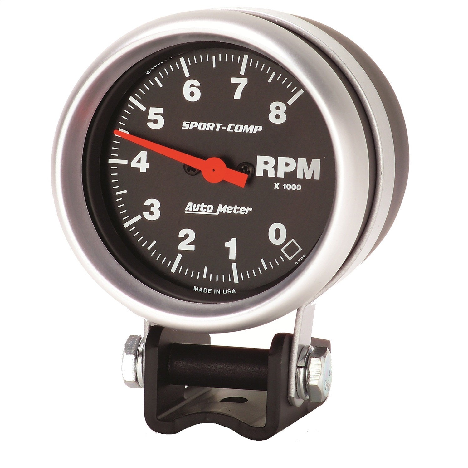 2-5/8" PEDESTAL TACHOMETER, 0-8,000 RPM, SPORT-COMP