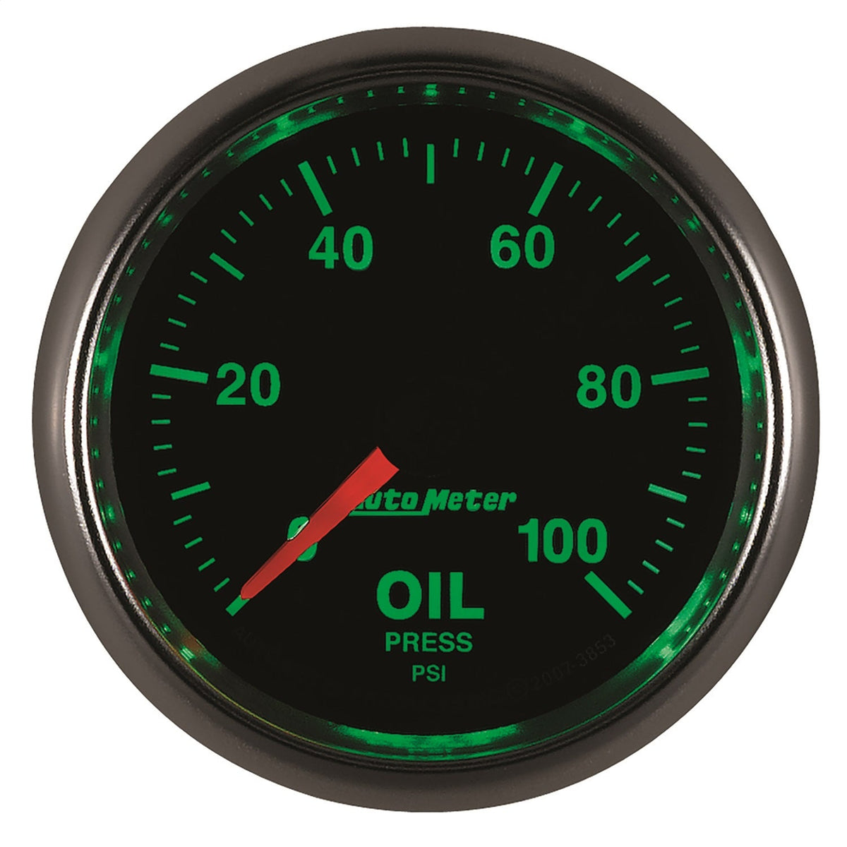 2-1/16" OIL PRESSURE, 0-100 PSI, GS