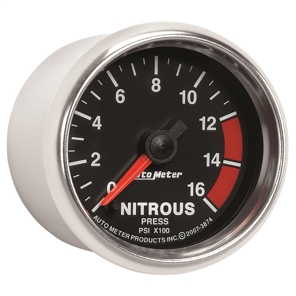 2-1/16" NITROUS PRESSURE, 0-1600 PSI, GS