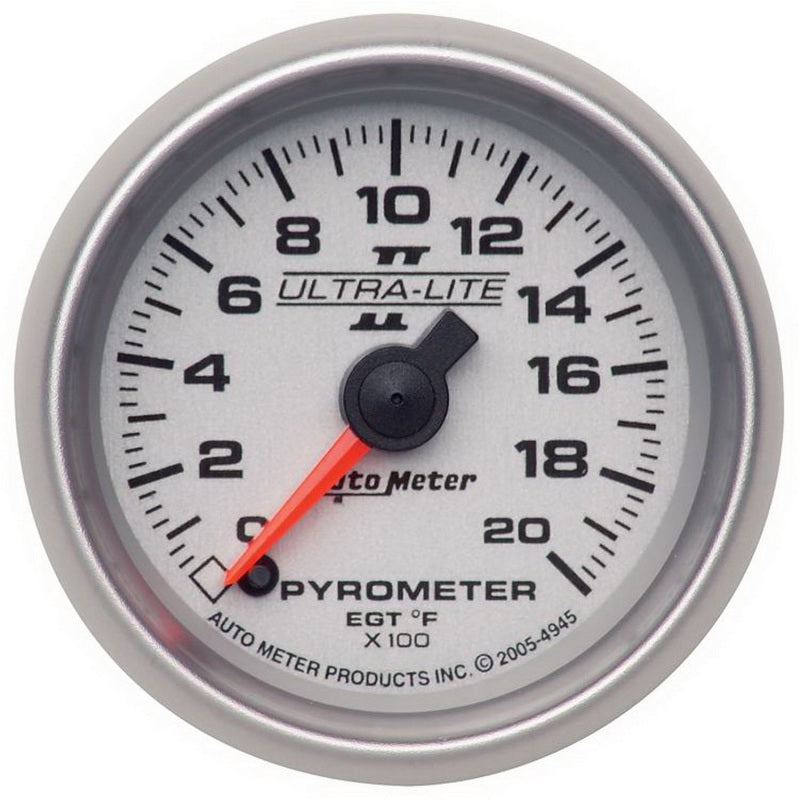 2-1/16" PYROMETER, 0-2000 °F, ULTRA-LITE II