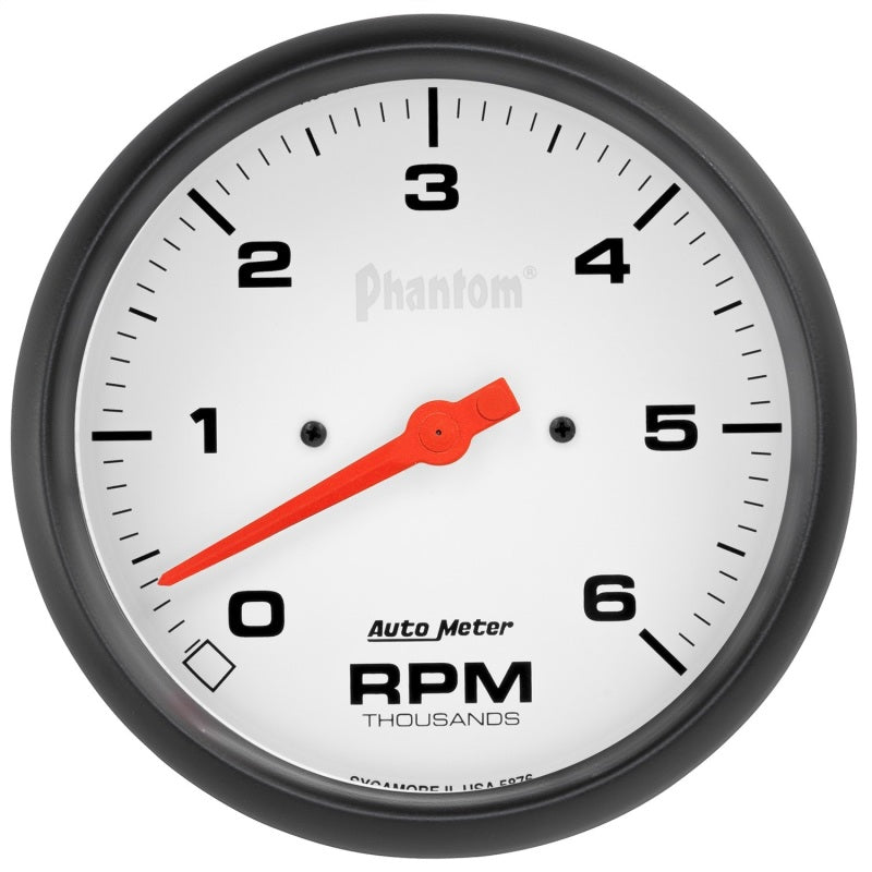 5" IN-DASH TACHOMETER, 0-6,000 RPM, PHANTOM