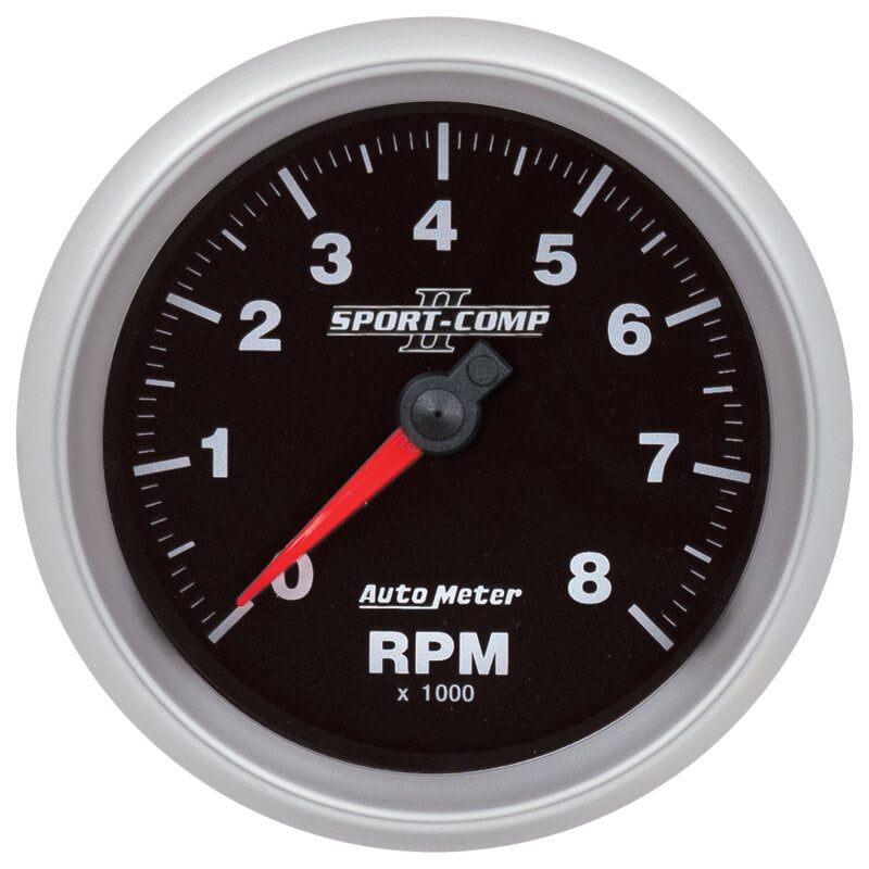 3-3/8" iCAN TACHOMETER, 0-8,000 RPM, SPORT-COMP II