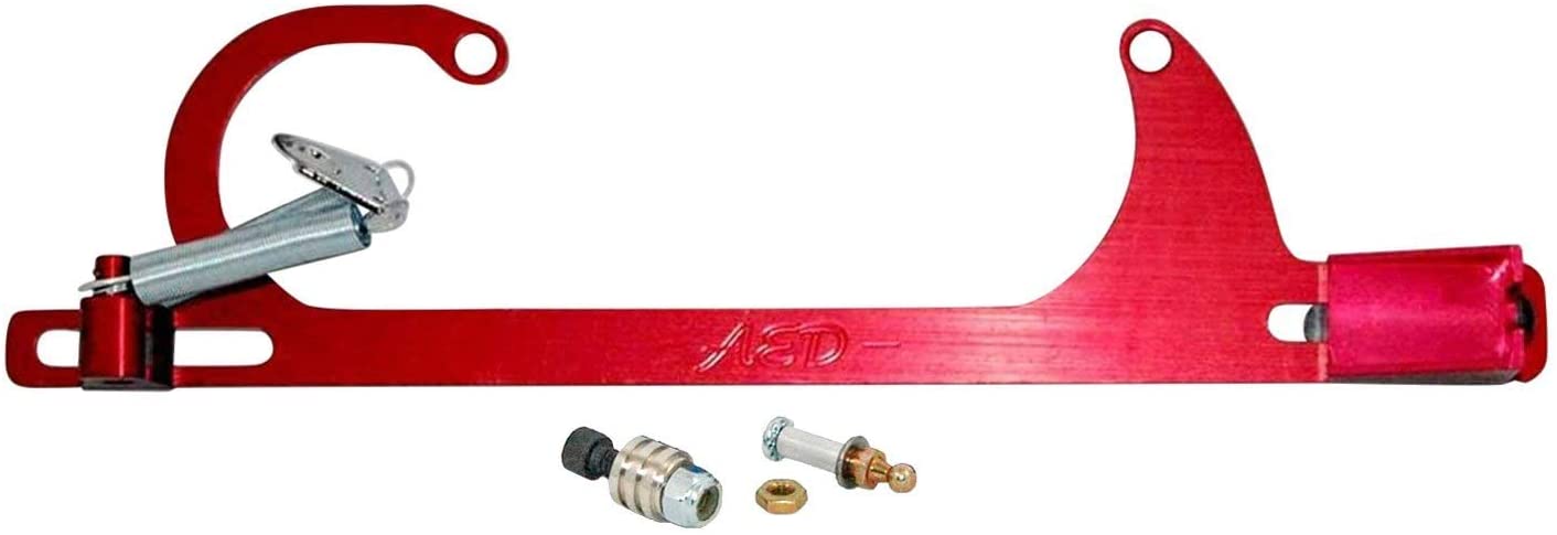 AED Performance 6601R Billet Throttle Cable And Spring Bracket - Red