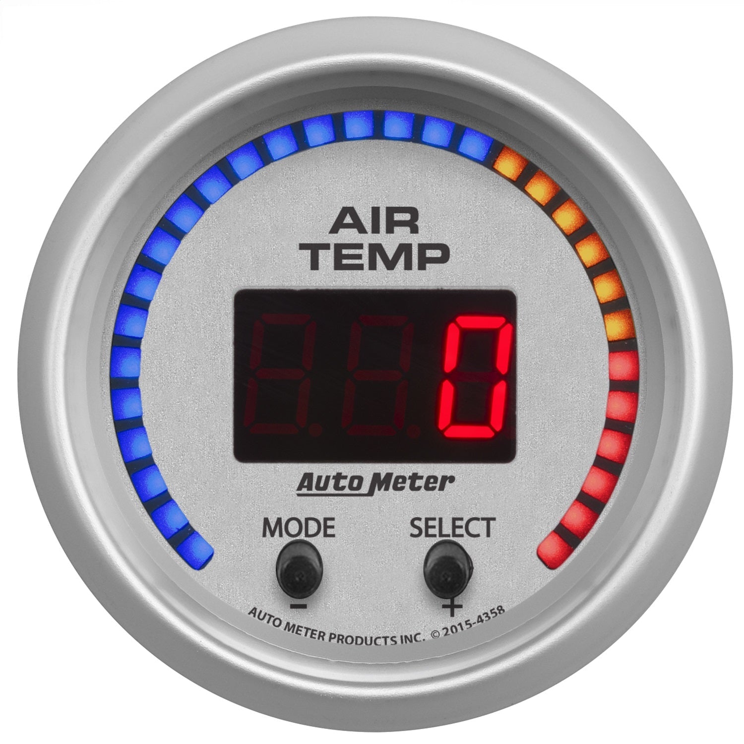 2-1/16" DUAL AIR INTAKE TEMPERATURE, 0-300 ºF, ULTRA-LITE