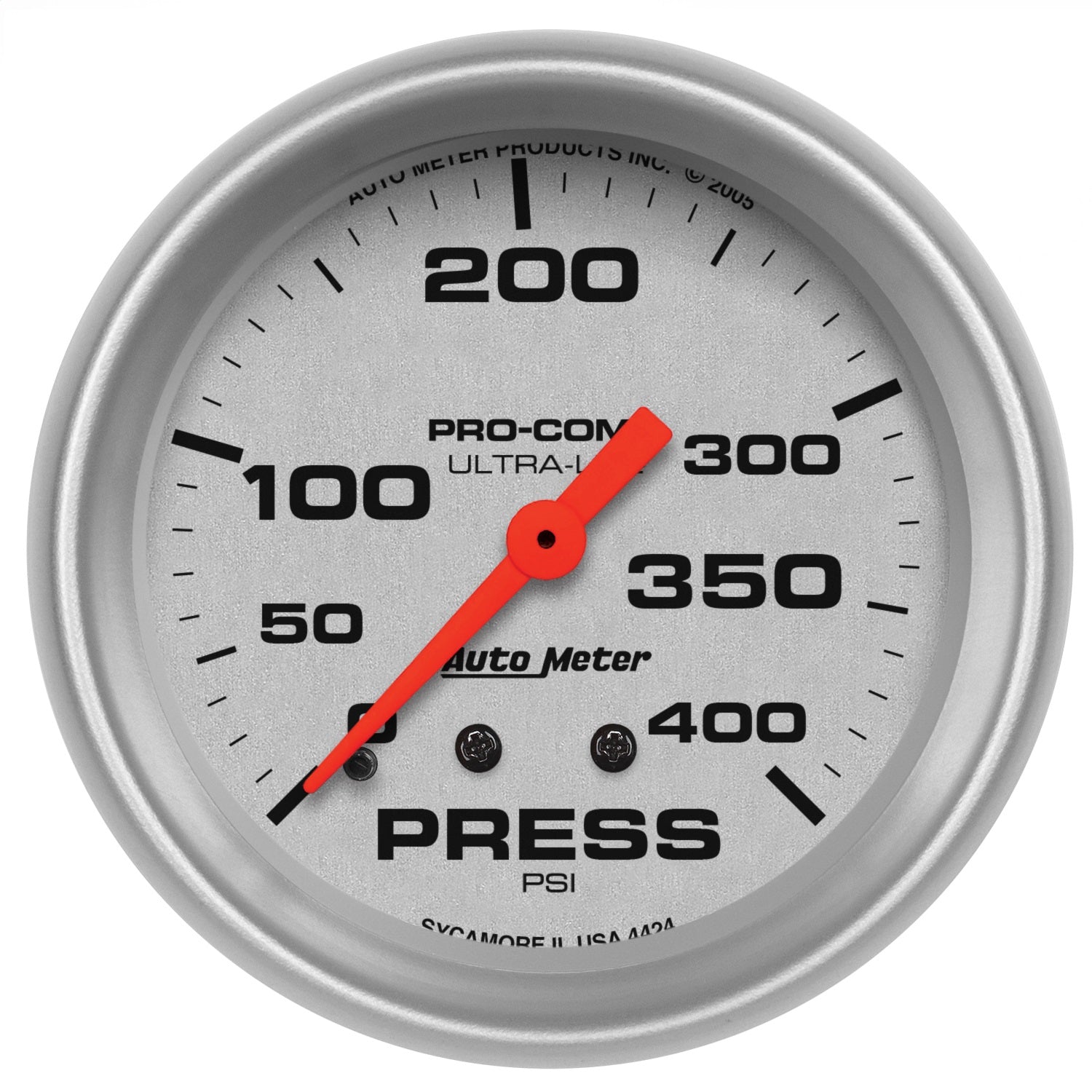 2-5/8" PRESSURE, 0-400 PSI, ULTRA-LITE