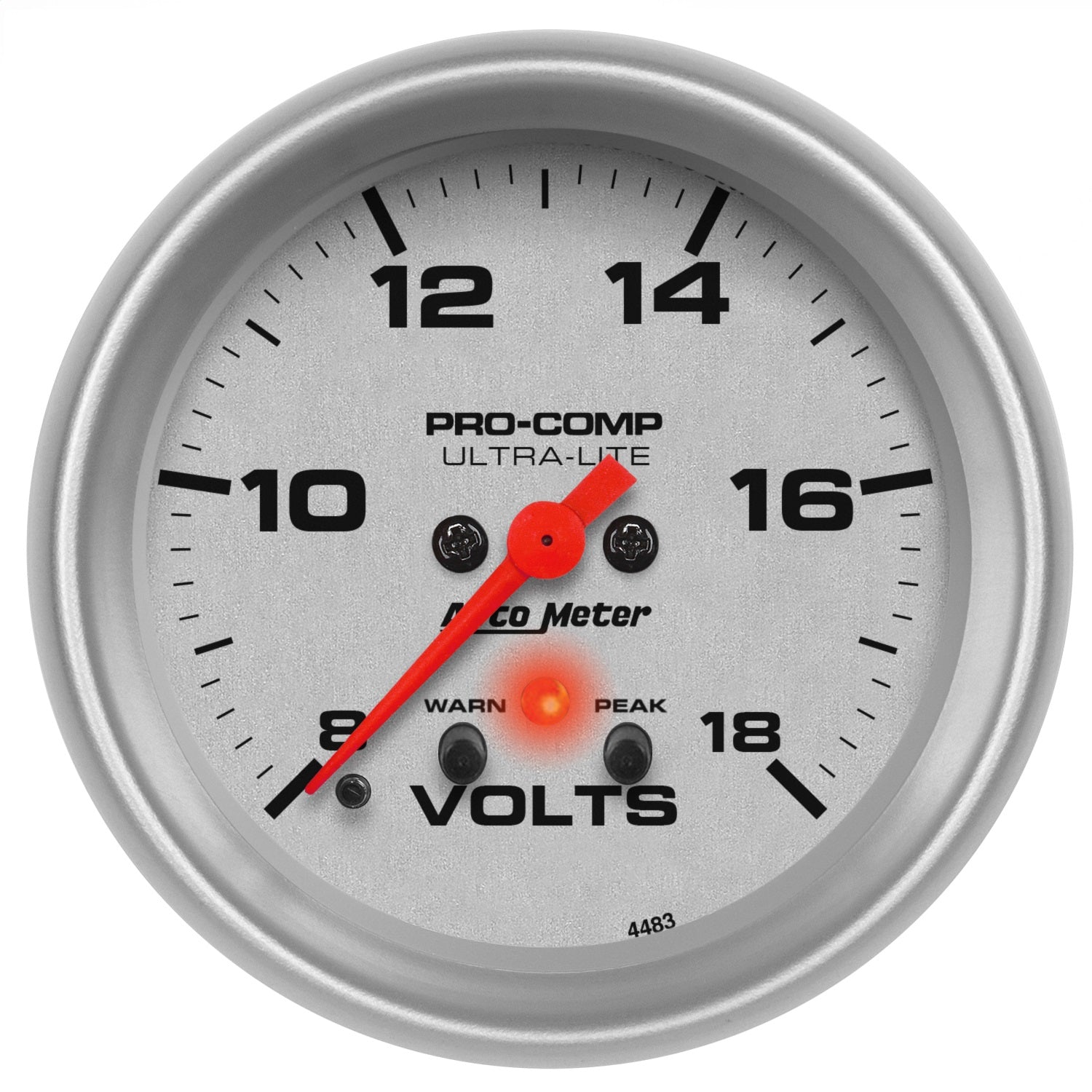 2-5/8" VOLTMETER, 8-18V, ULTRA-LITE