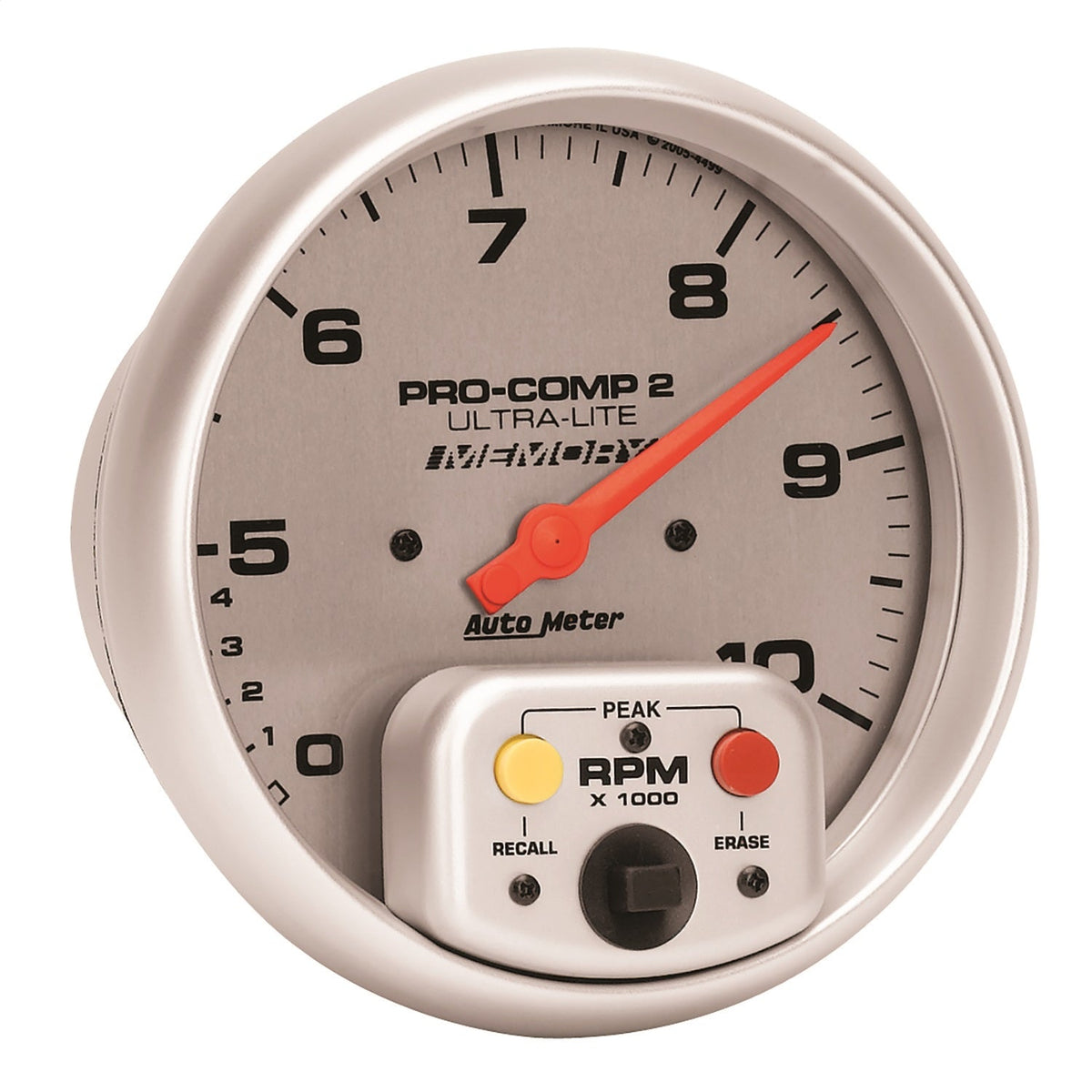 5" IN-DASH TACHOMETER, 0-10,000 RPM, ULTRA-LITE