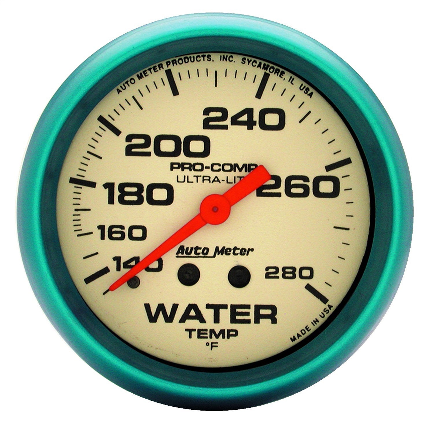 2-5/8" WATER TEMPERATURE, 140-280 °F, ULTRA-NITE