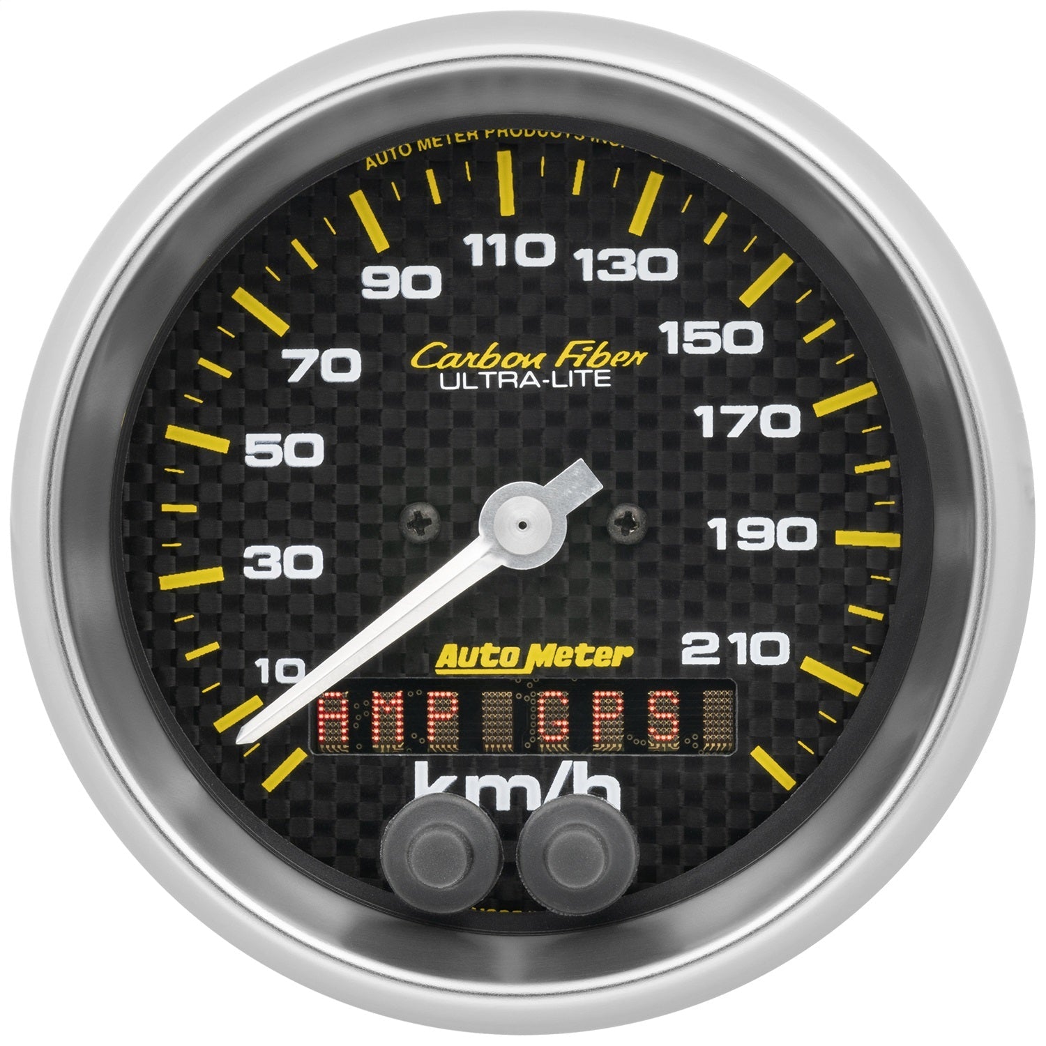 3-3/8" GPS SPEEDOMETER, 0-225 KM/H, CARBON FIBER