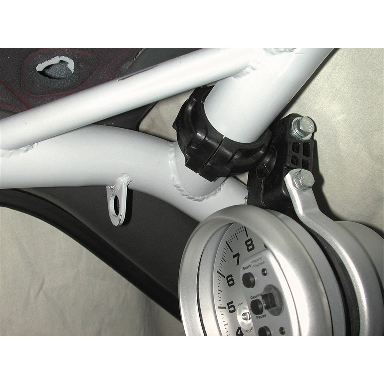 ROLL POD FOR 1.625" ROLL CAGE, FITS 5" PEDESTAL TACH, BLACK