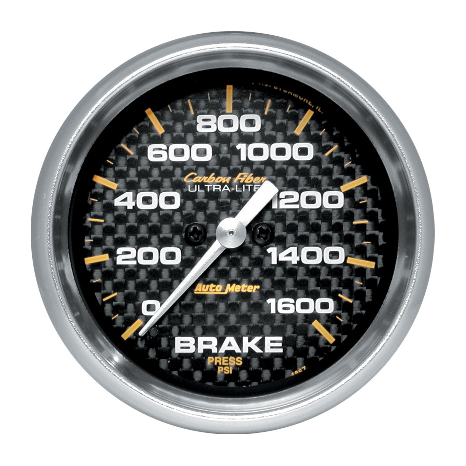 2-5/8" BRAKE PRESSURE, 0-1600 PSI, CARBON FIBER