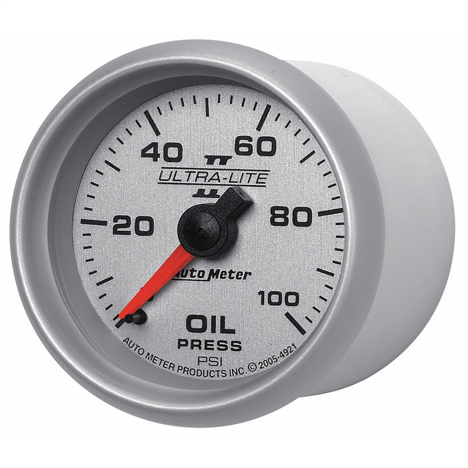 2-1/16" OIL PRESSURE, 0-100 PSI, ULTRA-LITE II