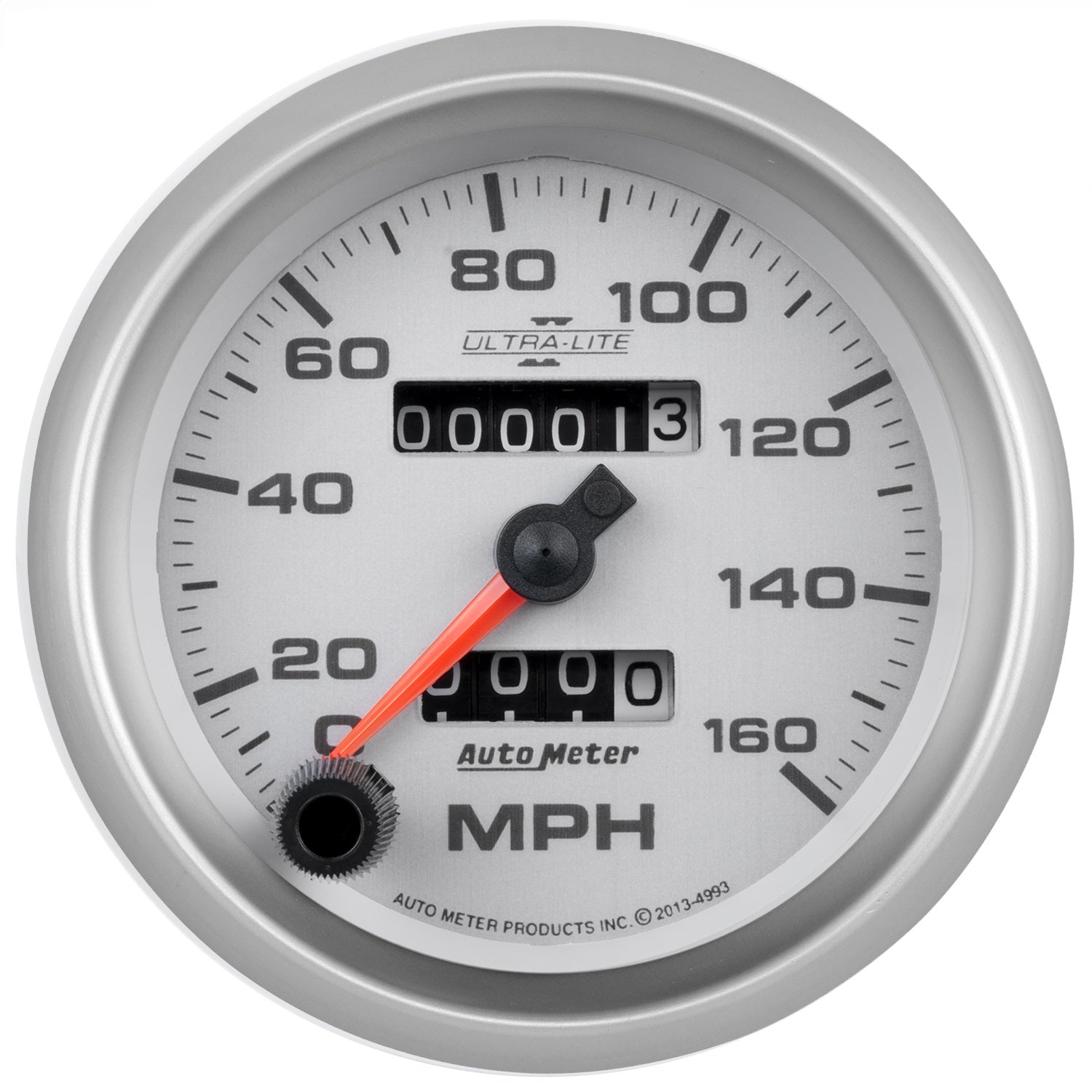 3-3/8" SPEEDOMETER, 0-160 MPH, ULTRA-LITE II