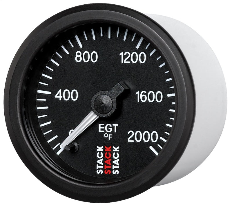 EXHAUST GAS TEMP, PRO STEPPER MOTOR, 52MM, BLK, 0-2000 °F