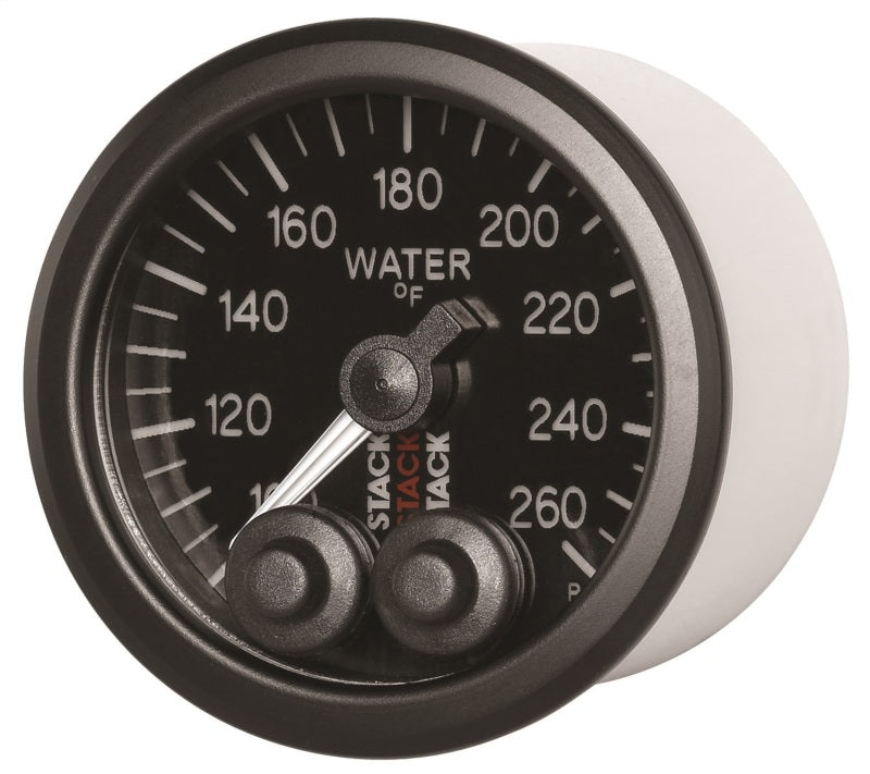 WATER TEMP, PRO-CONTROL, 52MM, BLK, 100-260 °F, 1/8" NPTF MALE