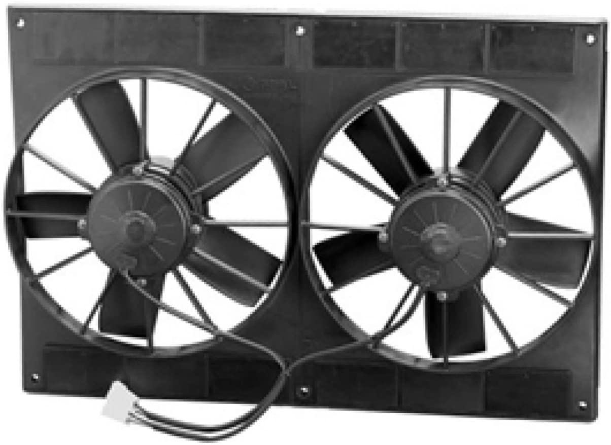SPAL 30102052 Dual 11" Fan Puller High Performance 2720 CFM 5 Paddle blades