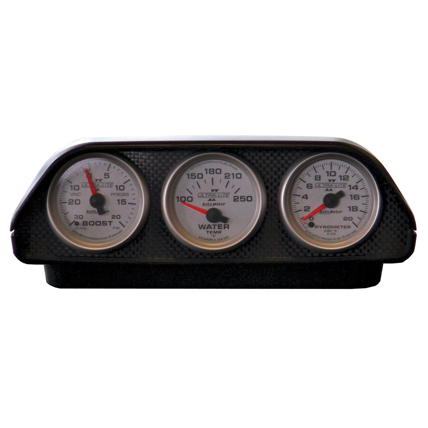 UNIVERSAL DASH TOP, TRIPLE, 2-1/16", BLACK