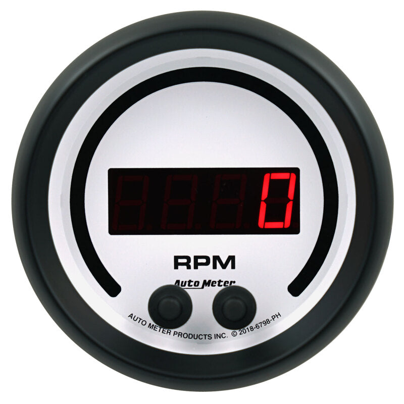 3-3/8" TACHOMETER, 0-16K RPM, IN-DASH, PHANTOM ELITE DIGITAL