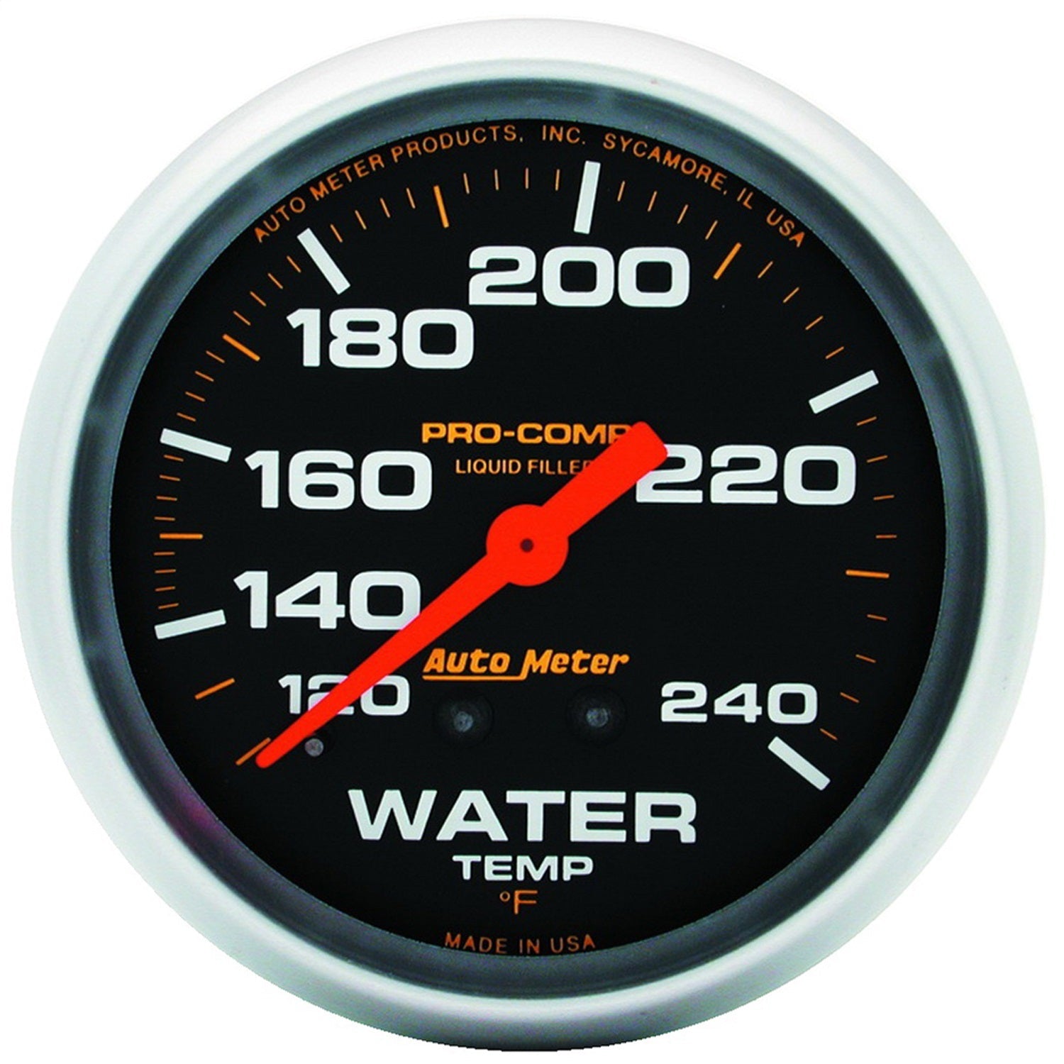 2-5/8" WATER TEMPERATURE, 120-240 °F, LIQUID FILLED, PRO-COMP