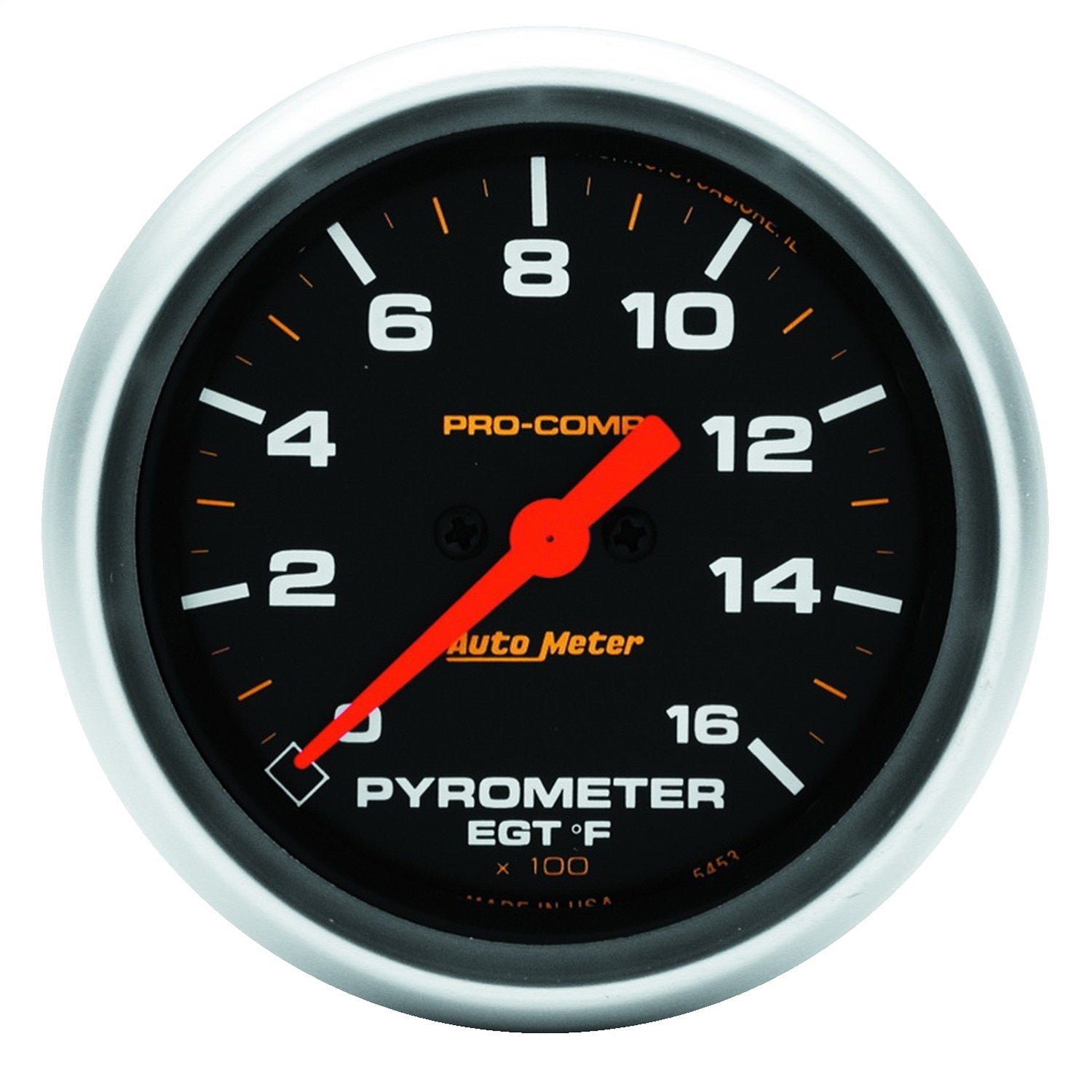 2-5/8" PYROMETER, 0-1600 °F, PRO-COMP