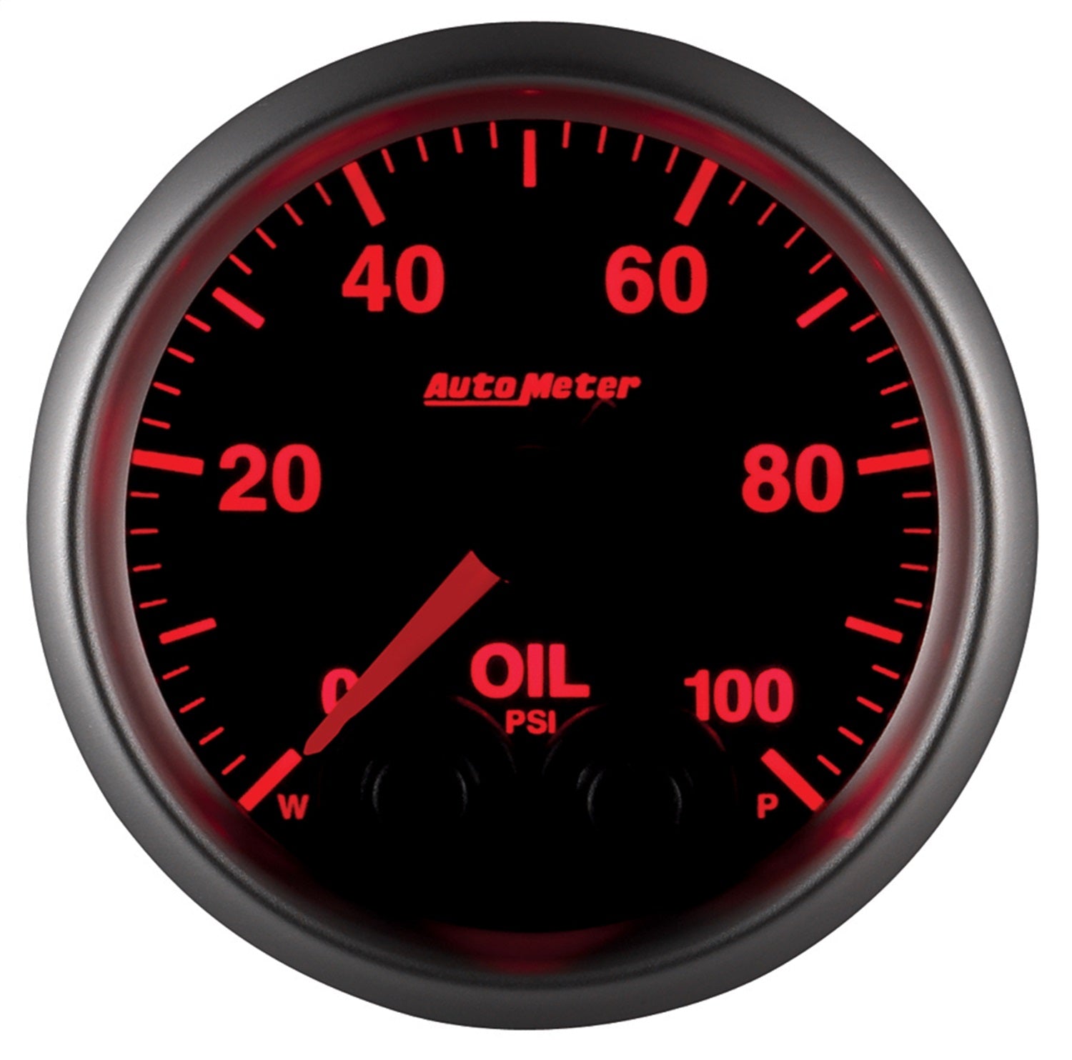 2-1/16" OIL PRESSURE, 0-100 PSI, ELITE, W/O SENSOR