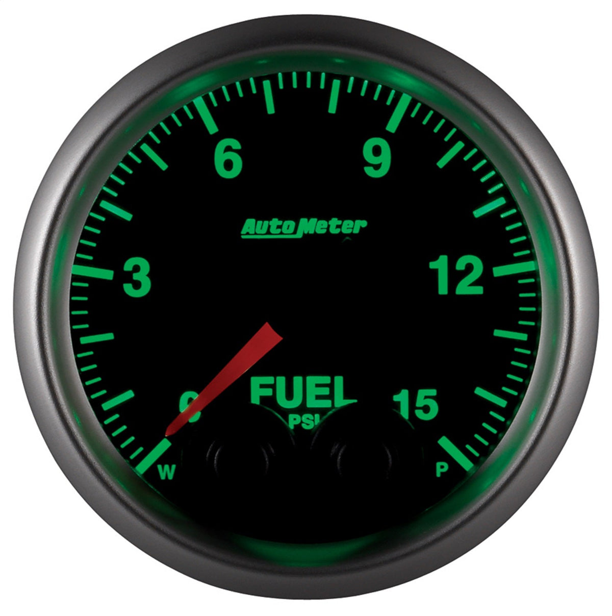 2-1/16" FUEL PRESSURE, 0-15 PSI, ELITE