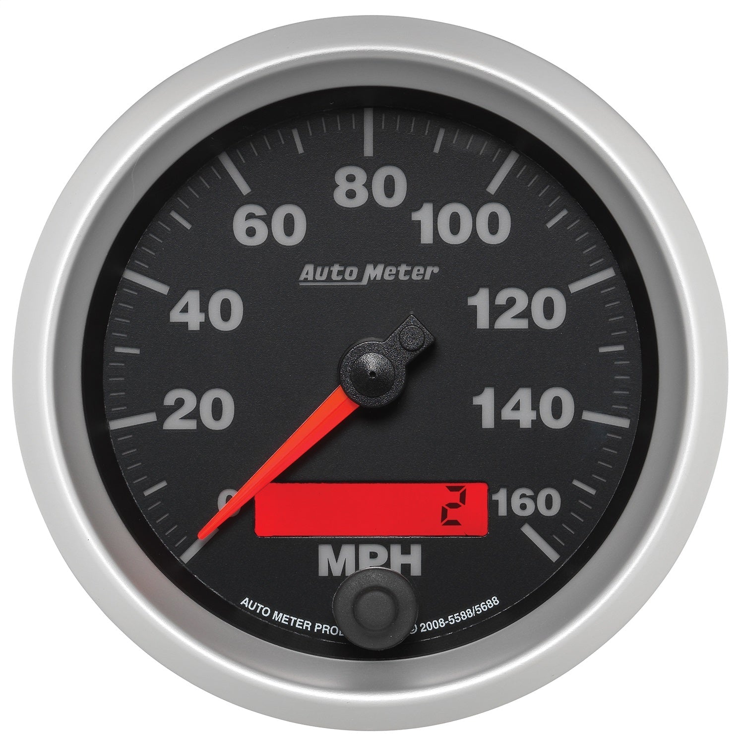 3-3/8" SPEEDOMETER, 0-160 MPH, ELITE