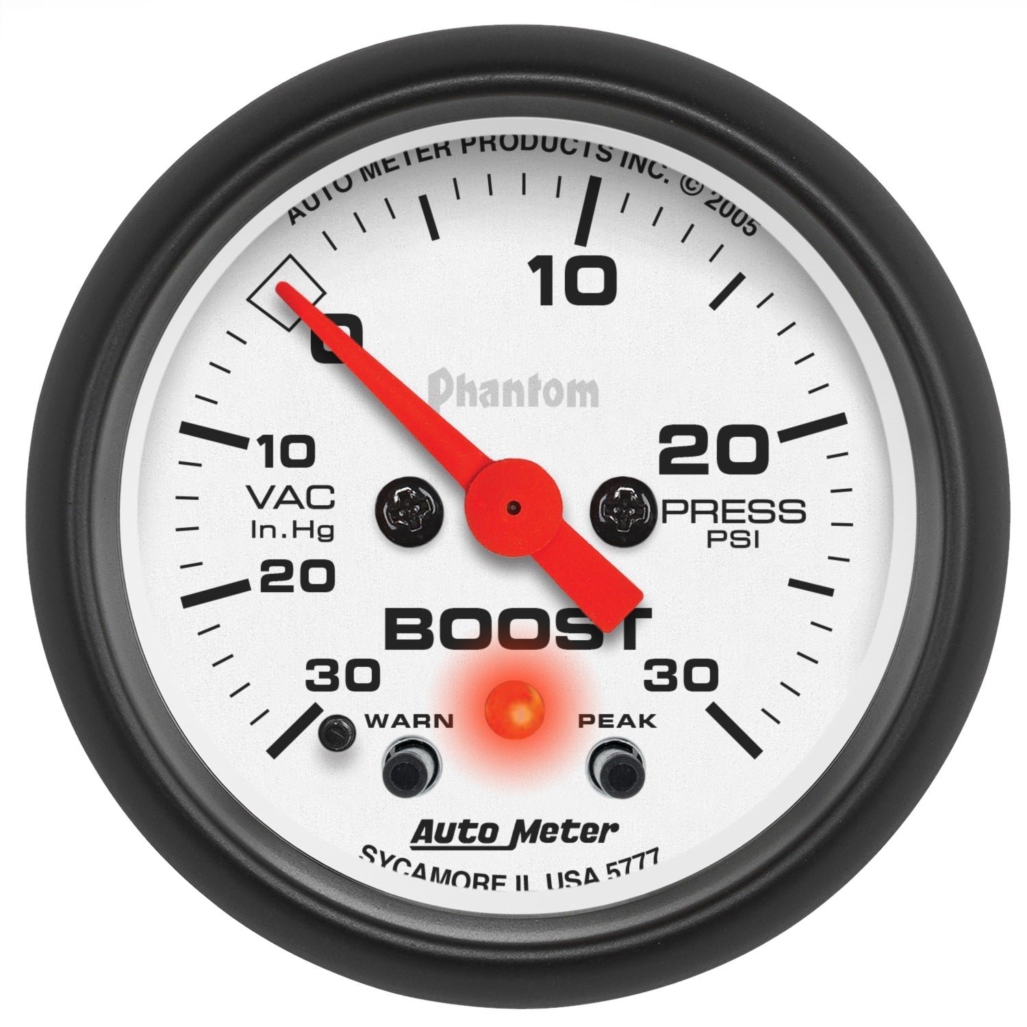 2-1/16" BOOST/VACUUM, 30 IN HG/30 PSI, PHANTOM