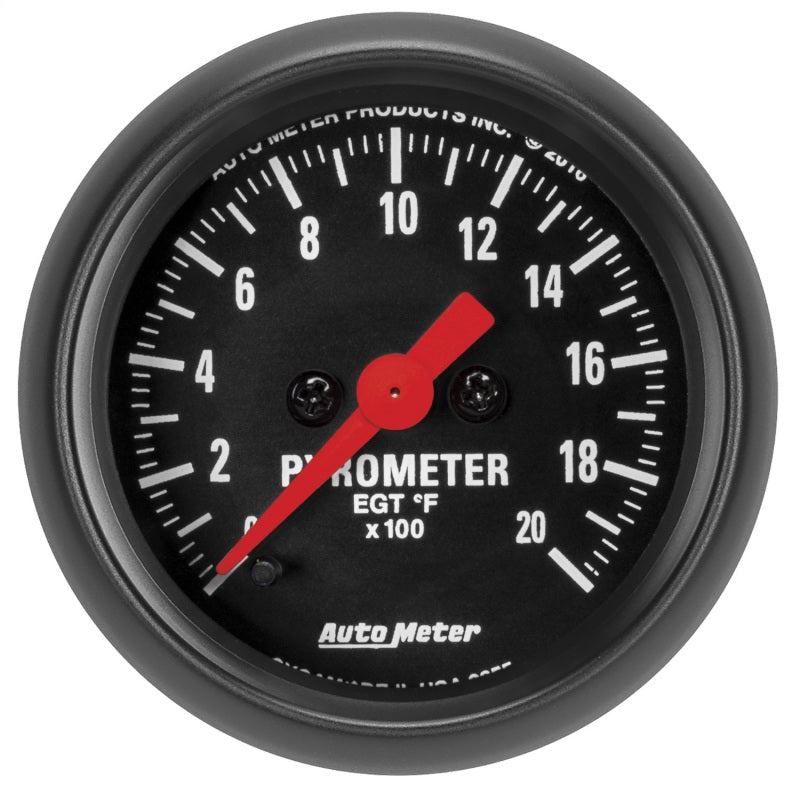 2-1/16" PYROMETER, 0-2000 °F, Z-SERIES