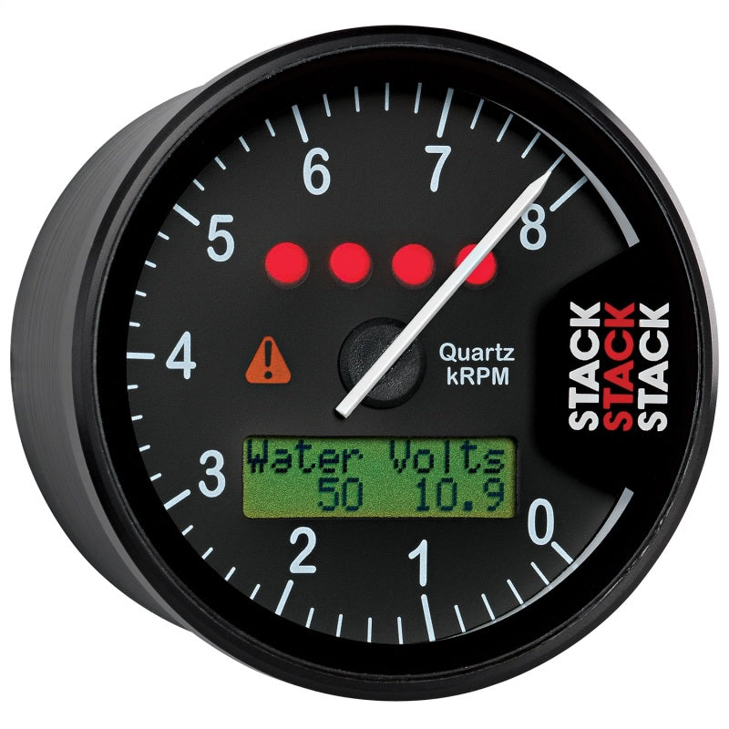 DISPLAY TACHOMETER, BLACK, 0-8K RPM