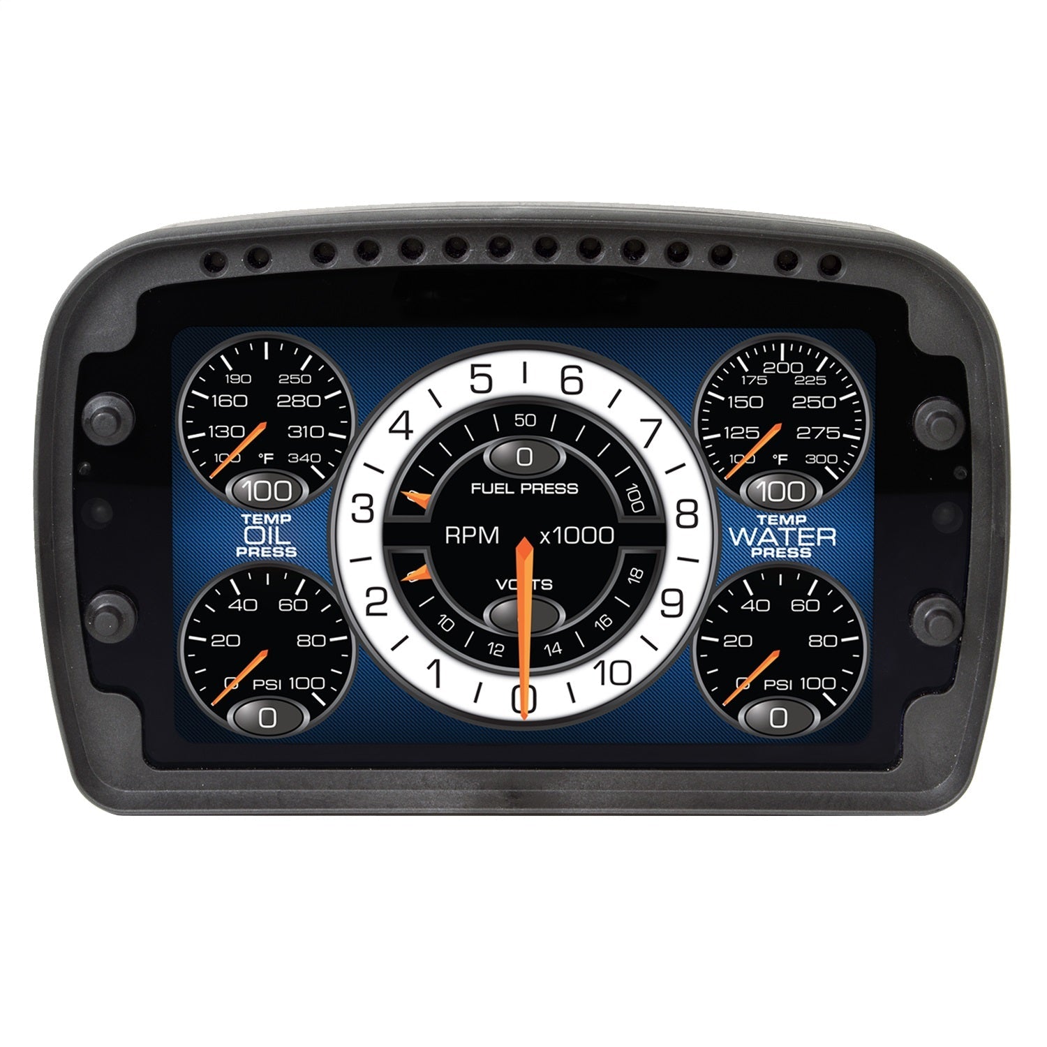 8-1/2"W X 5-1/4"H X 1-3/8" D LCD DASH, USER CONFIGURABLE,