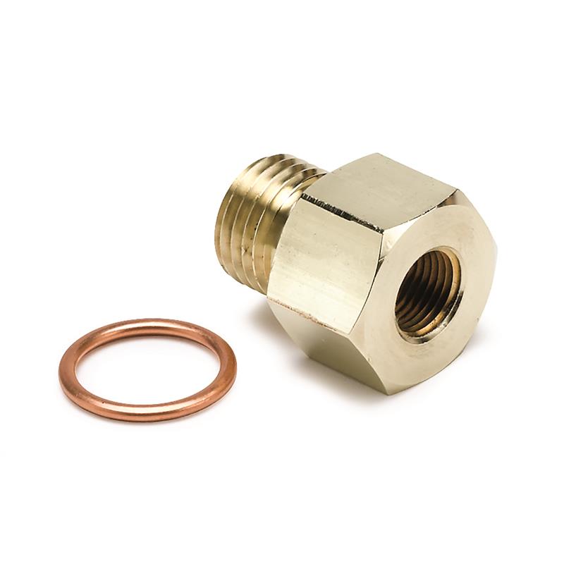 FITTING, ADAPTER, METRIC, M14X1.5 MALE TO 1/8" NPTF FEMALE, BRASS