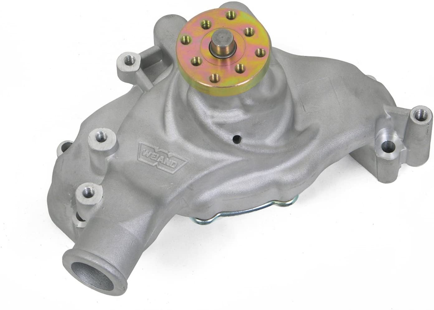 Weiand 9242 Aluminum Water Pump w/ "Twisted Snout" BB Chevy Long