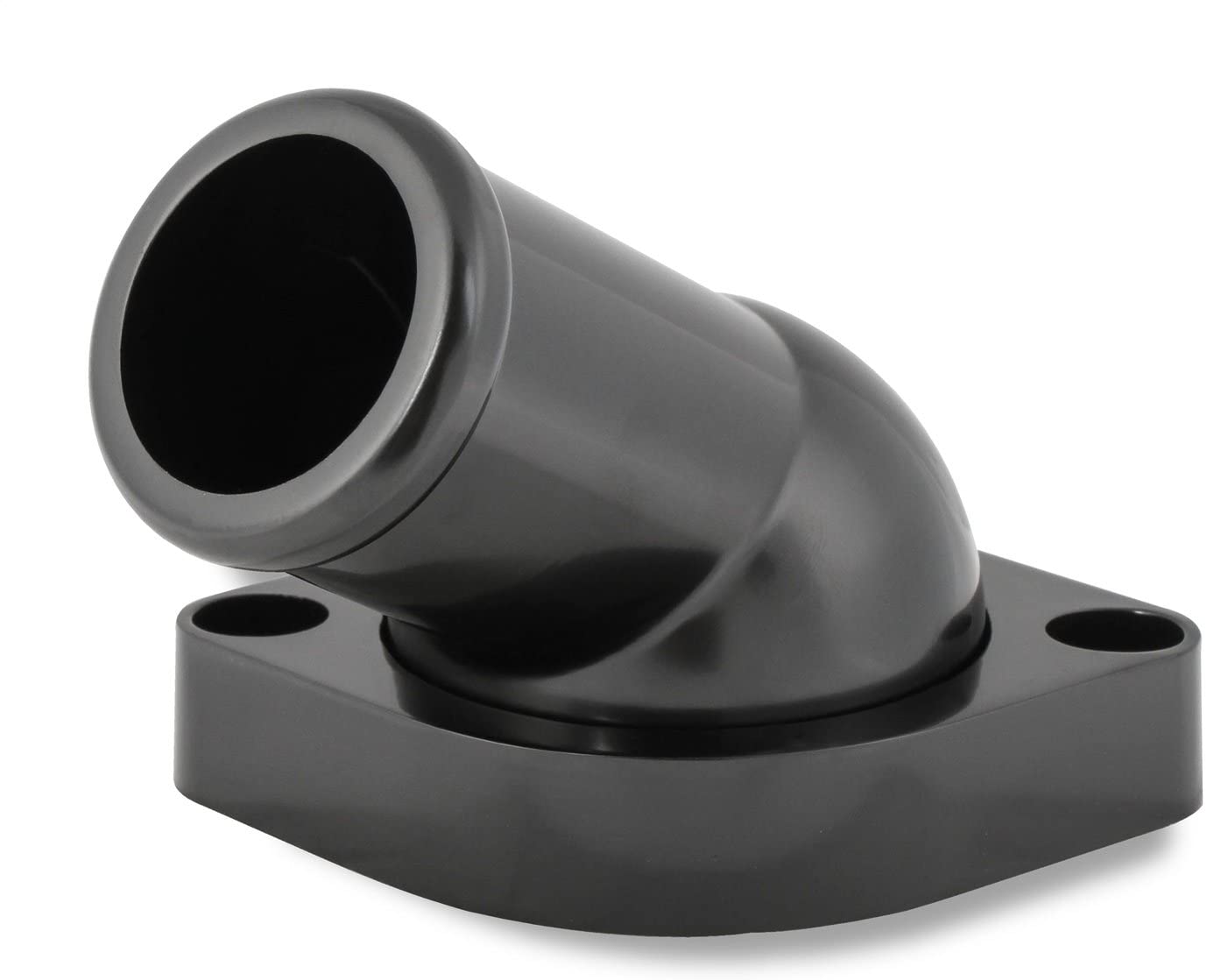 Mr. Gasket 2670BK GM LS Water Neck Swivel - 30 Degree Angle - Black