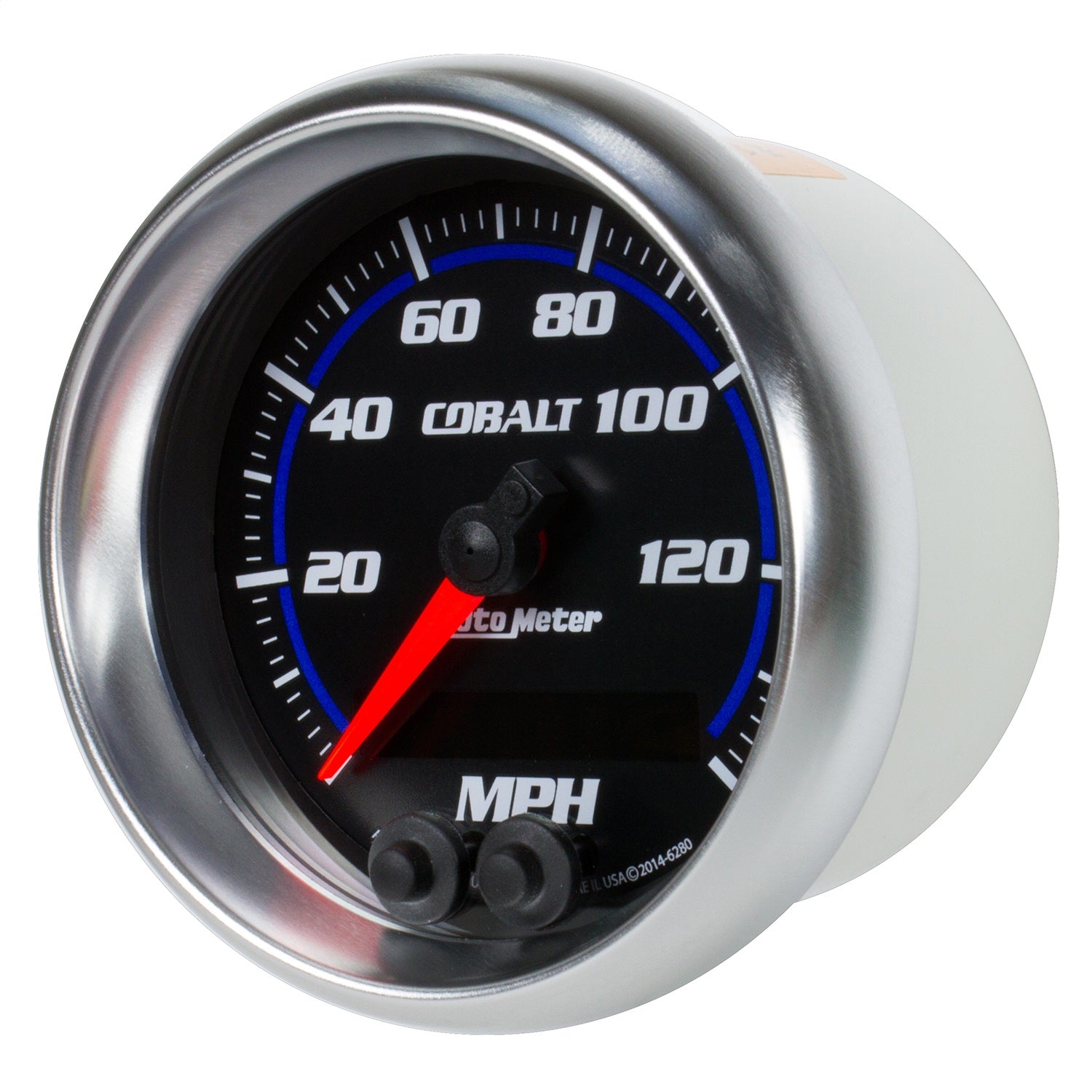 3-3/8" GPS SPEEDOMETER, 0-140 MPH, COBALT